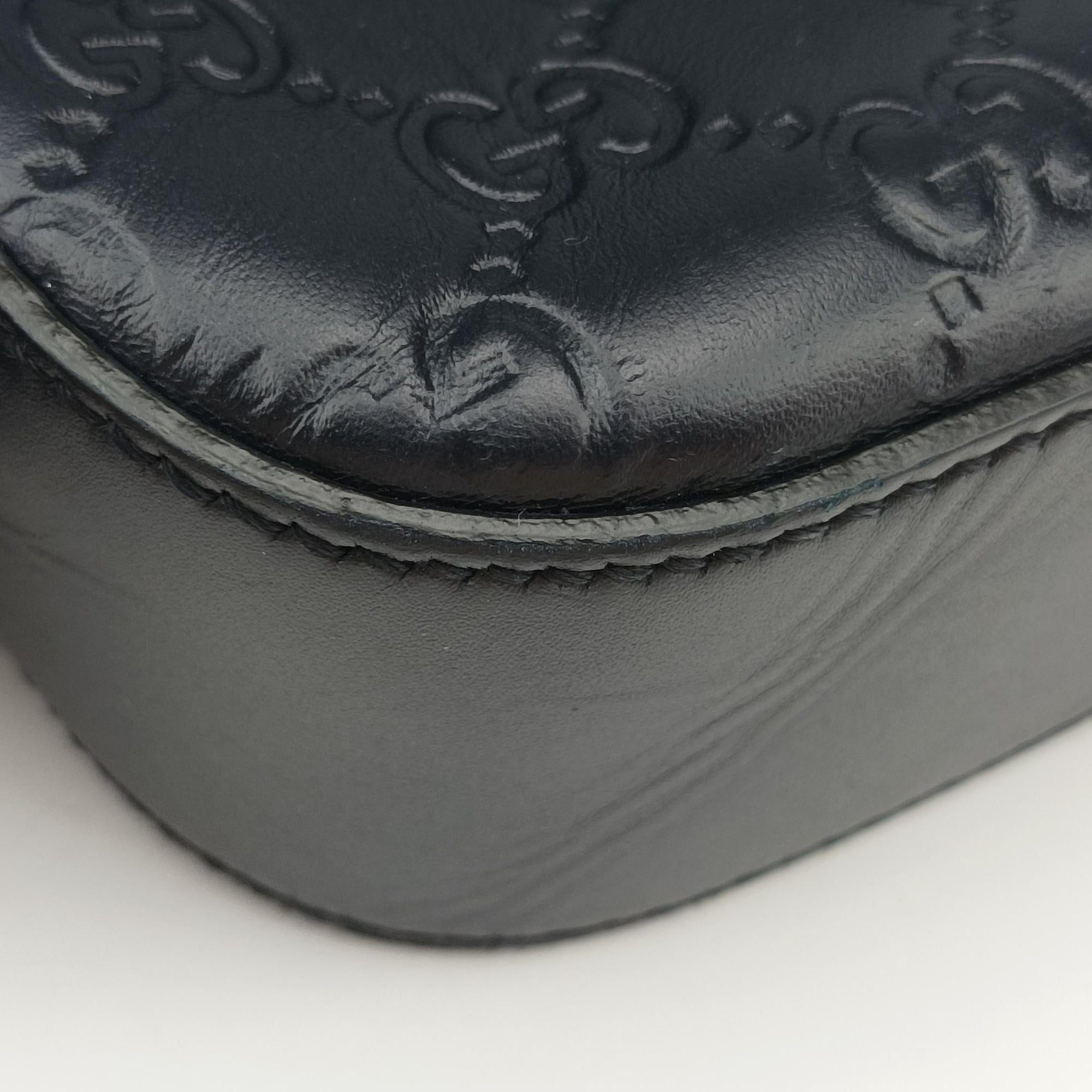 GG Plus GG Supreme Navy Leather 406368 G021229625GGプラス GGスプリーム ネイビー レザー 406368 G021229625