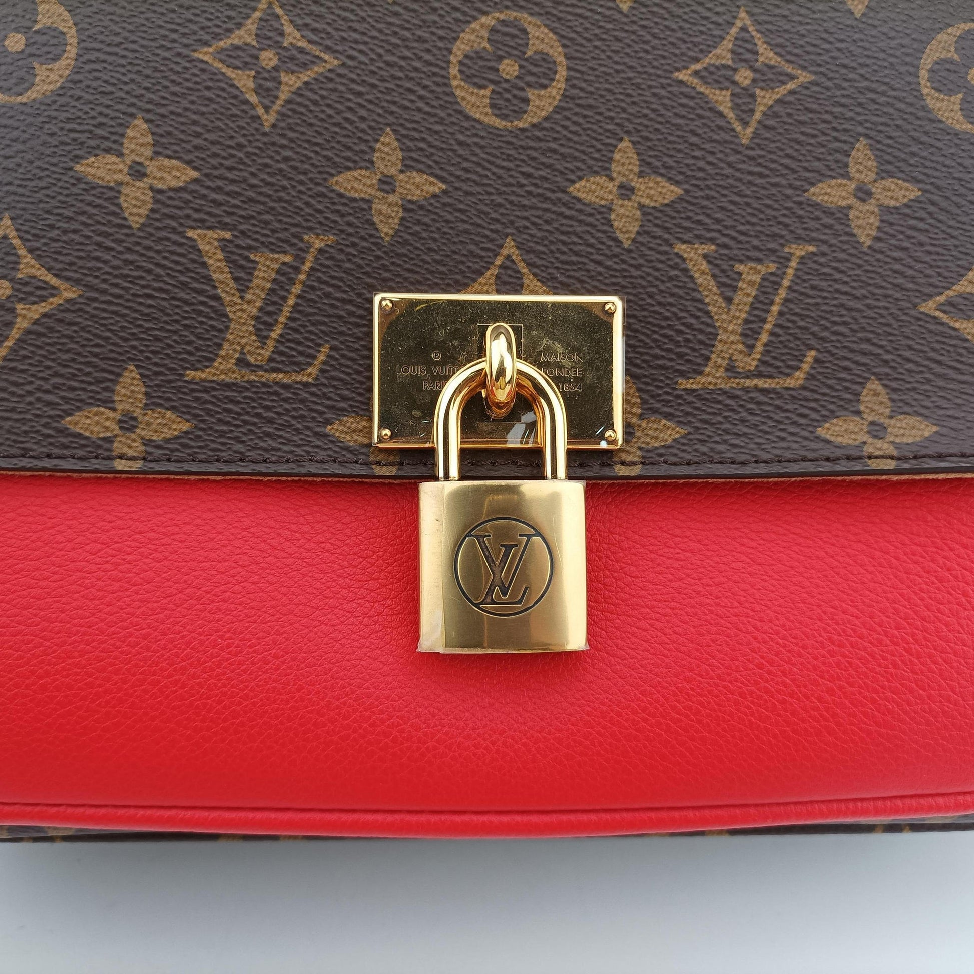 MARIGNAN Brown×COQUELICOT Monogram Canvas×calf leather M44286 FL2108マリニャン モノグラム/ブラウン×コクリコ モノグラムキャンバス×カーフレザー M44286 FL2108
