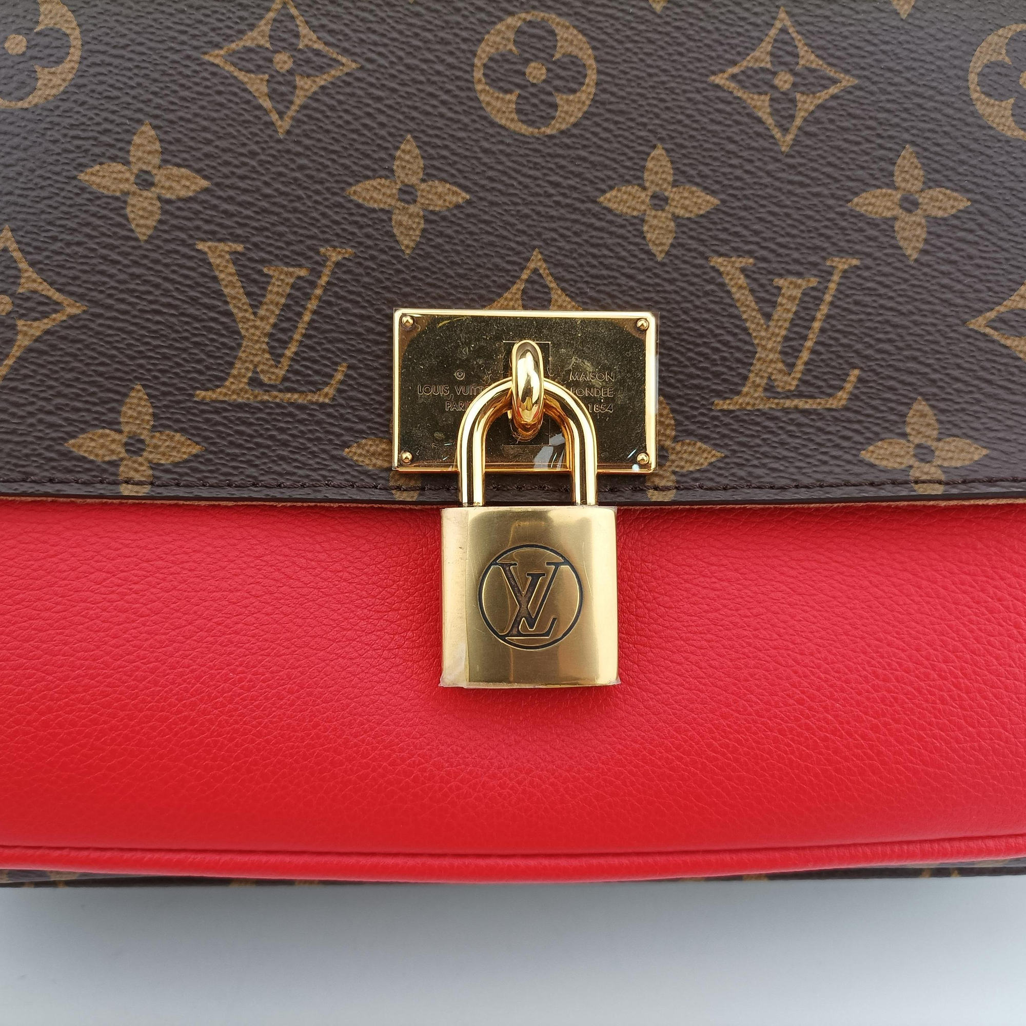 MARIGNAN Brown×COQUELICOT Monogram Canvas×calf leather M44286 FL2108マリニャン モノグラム/ブラウン×コクリコ モノグラムキャンバス×カーフレザー M44286 FL2108