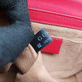 Padlock beige×red×pink PVC coated canvas×Leather 409487 H018683326パドロック ベージュ×レッド×ピンク PVCコーティングキャンバス×レザー 409487 H018683326