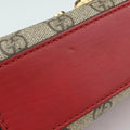 Padlock beige×red×pink PVC coated canvas×Leather 409487 H018683326パドロック ベージュ×レッド×ピンク PVCコーティングキャンバス×レザー 409487 H018683326