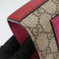 Padlock beige×red×pink PVC coated canvas×Leather 409487 H018683326パドロック ベージュ×レッド×ピンク PVCコーティングキャンバス×レザー 409487 H018683326