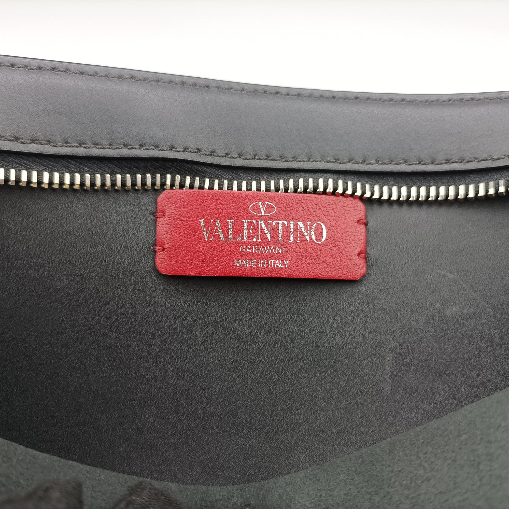 VLTN Print Black Leather VLTN プリント ブラック レザー 