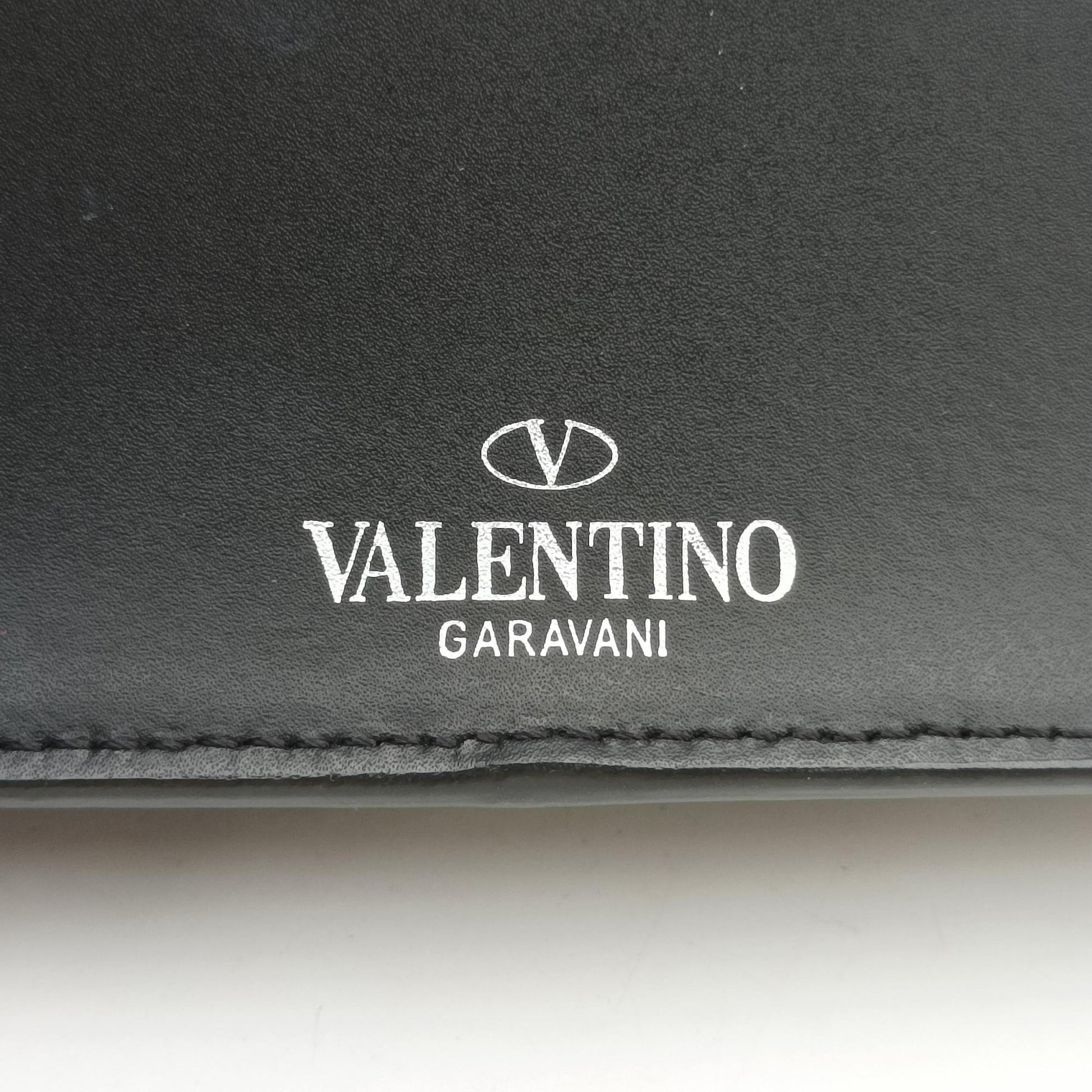 VLTN Print Black Leather VLTN プリント ブラック レザー 