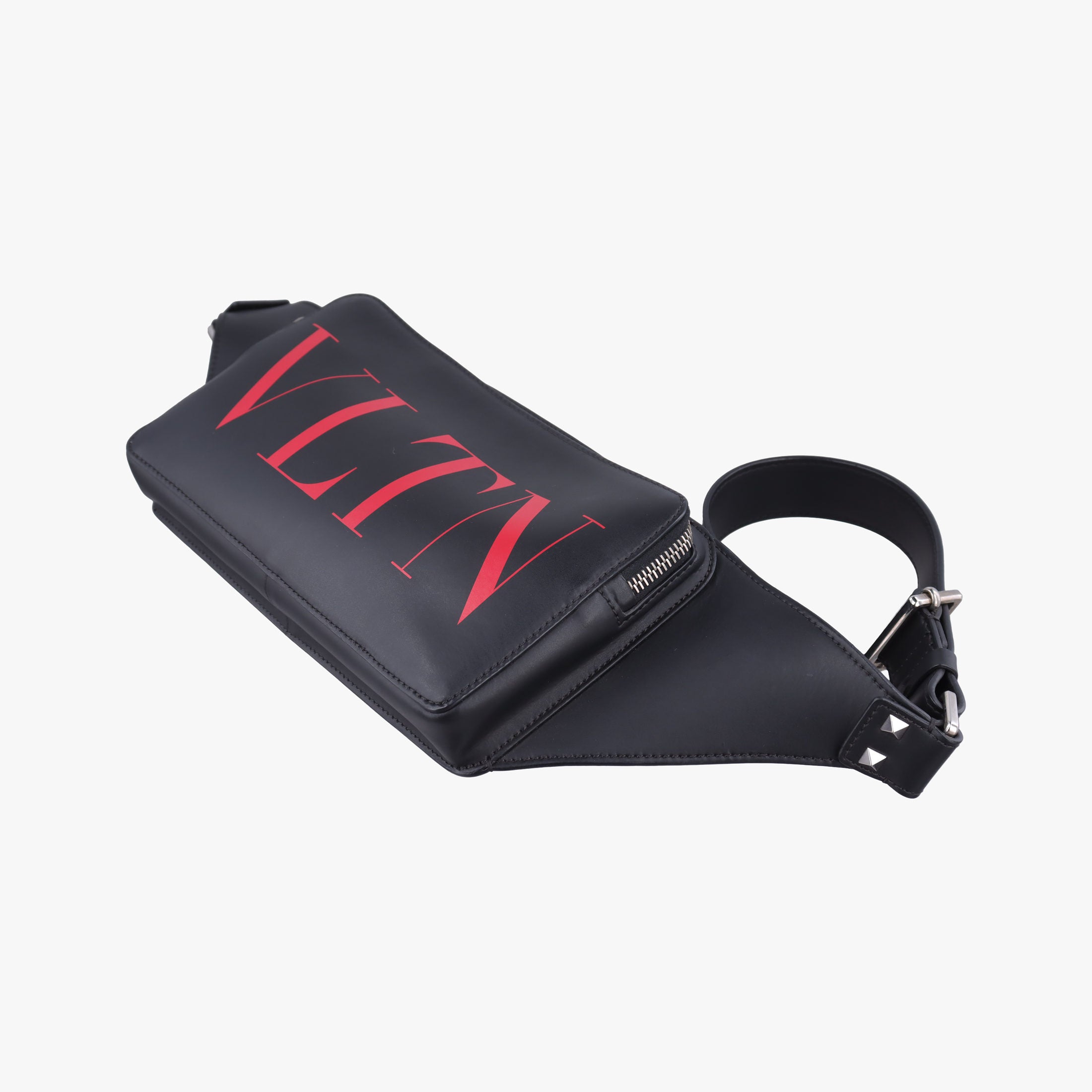 VLTN Print Black Leather VLTN プリント ブラック レザー 