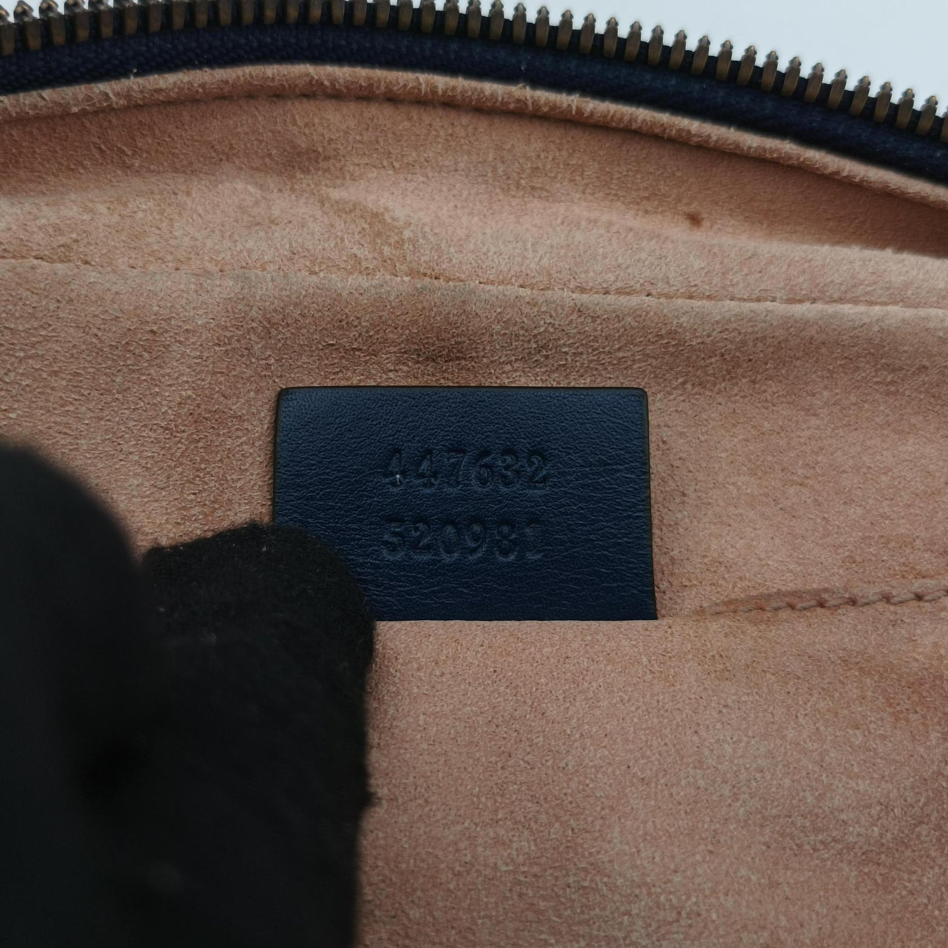 GG Marmont navy×Multicolour Leather 447632 C020665521GGマーモント ネイビー×マルチカラー レザー 447632 C020665521