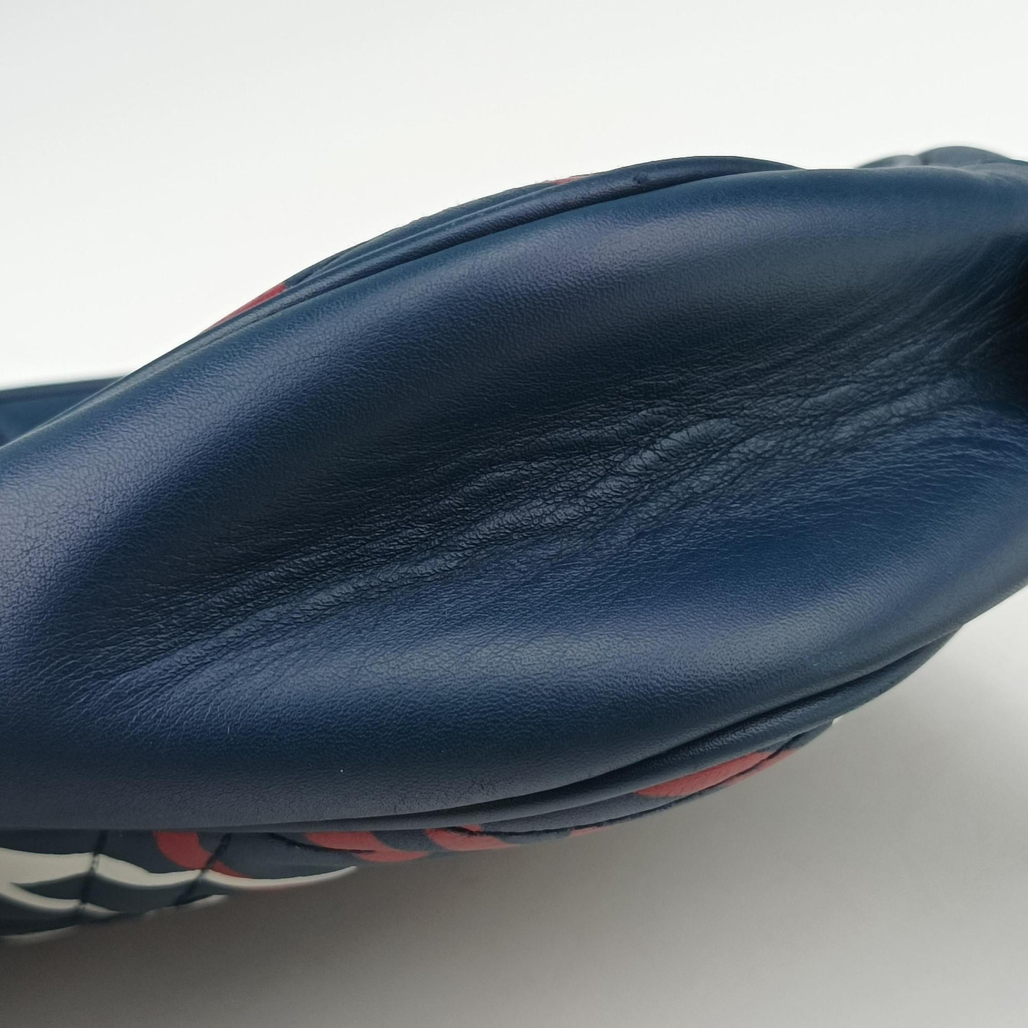 GG Marmont navy×Multicolour Leather 447632 C020665521GGマーモント ネイビー×マルチカラー レザー 447632 C020665521