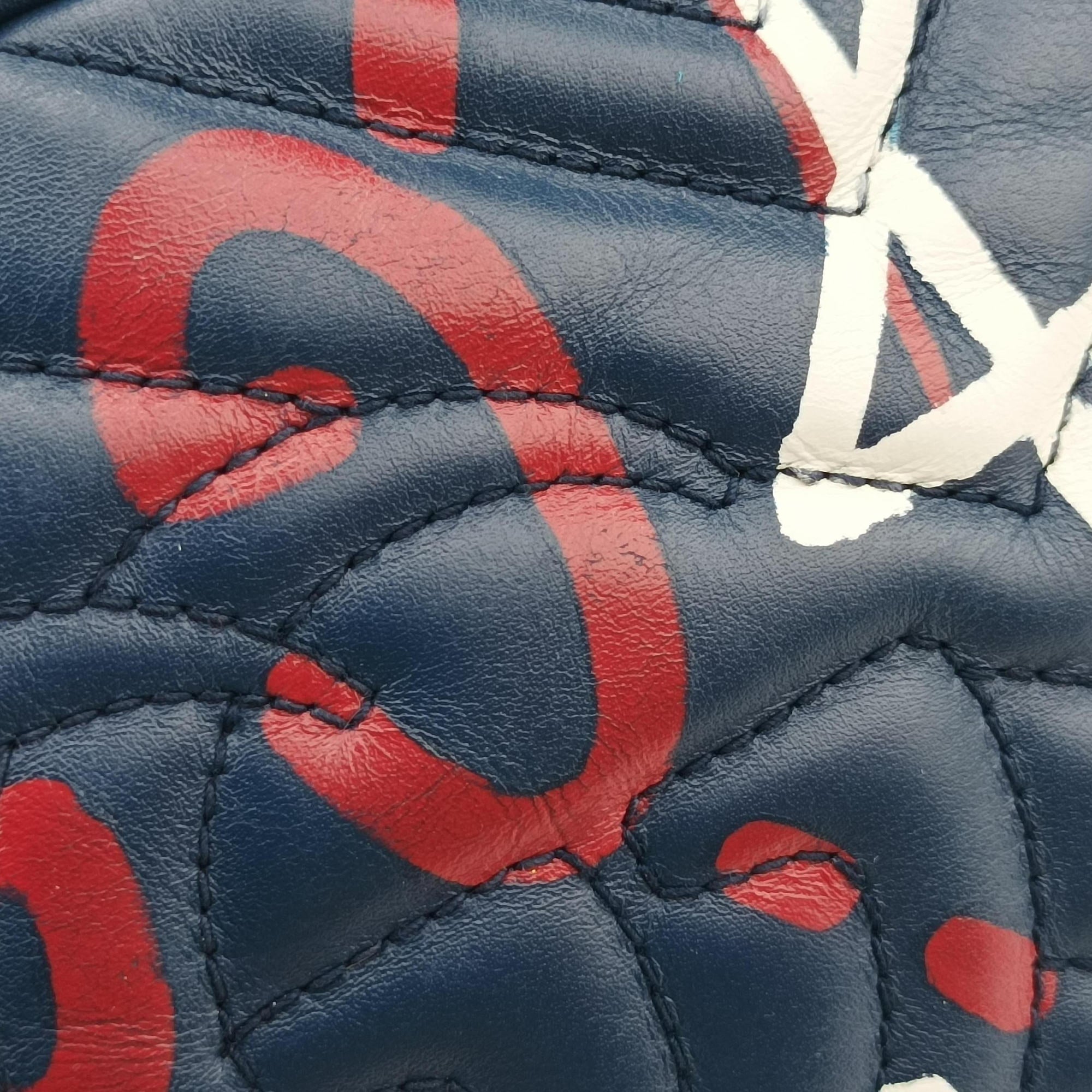 GG Marmont navy×Multicolour Leather 447632 C020665521GGマーモント ネイビー×マルチカラー レザー 447632 C020665521