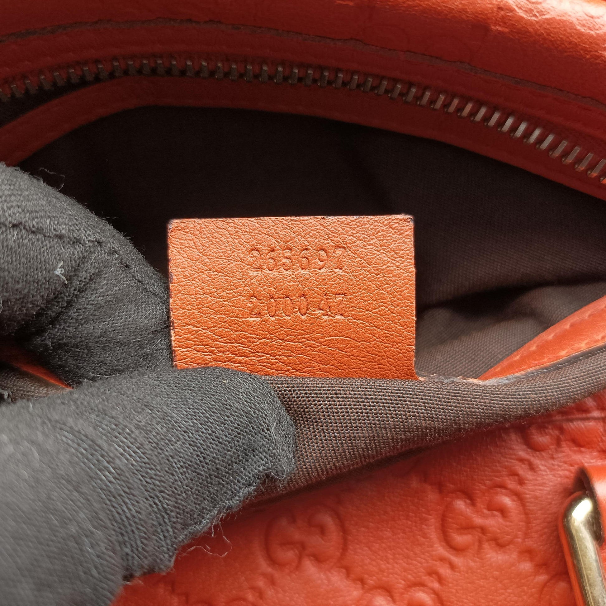 Joy Guccissima Orange Leather 265697 H018008137ジョイ グッチッシマ オレンジ レザー 265697 H018008137