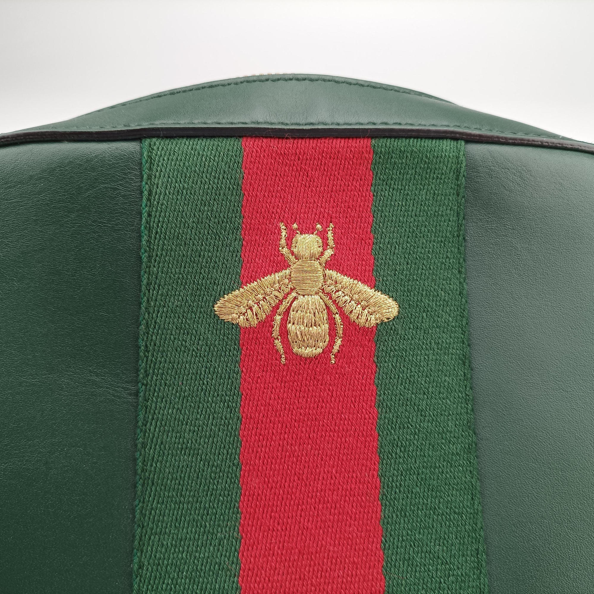 Bee Web Green Leather 412008 G019343745ビー ウェブ グリーン レザー 412008 G019343745