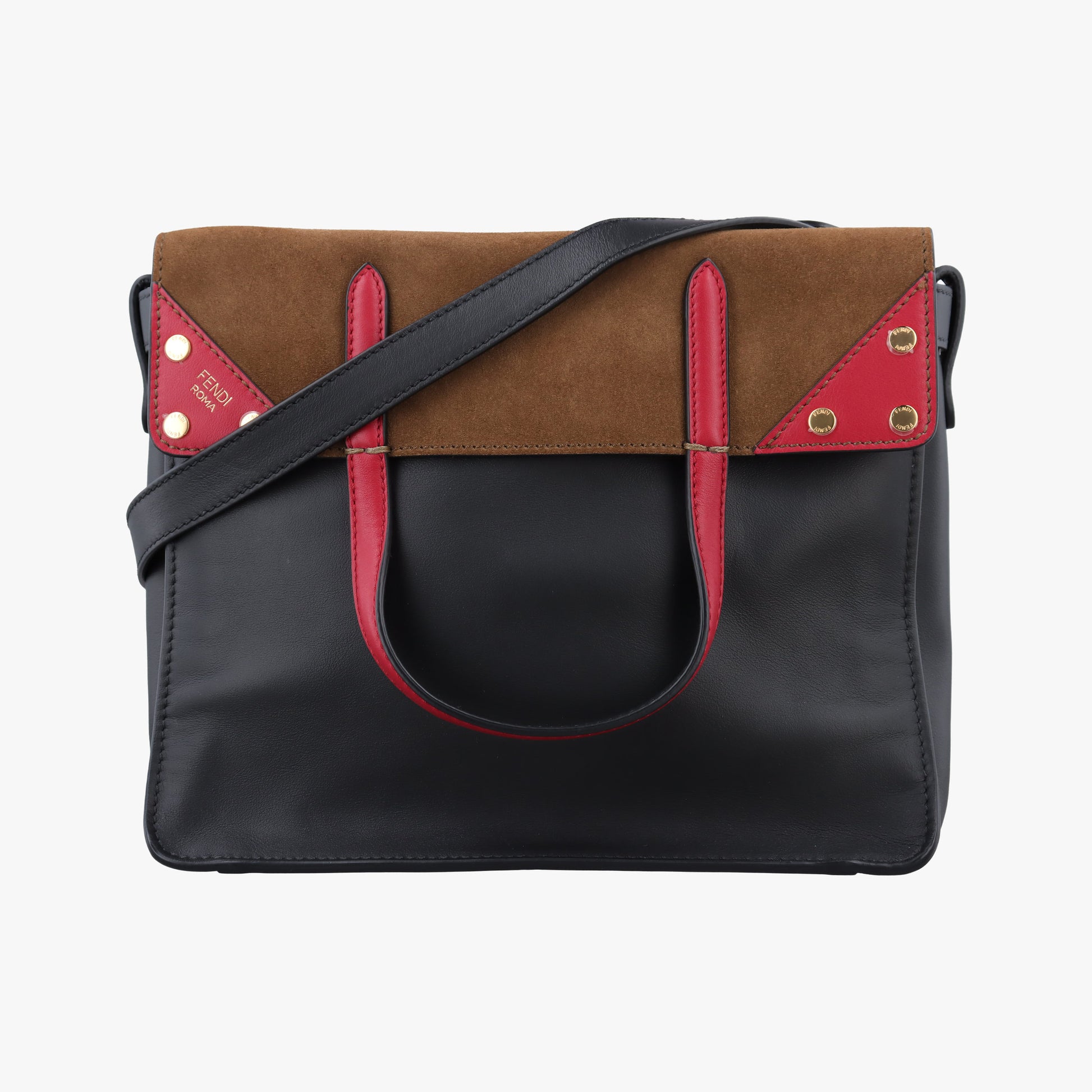 Flip black×red×brown Leather× Suede 8TB302 8TB302-A6CG-199-0189フリップ ブラック×レッド×ブラウン レザー×スエード 8TB302 8TB302-A6CG-199-0189