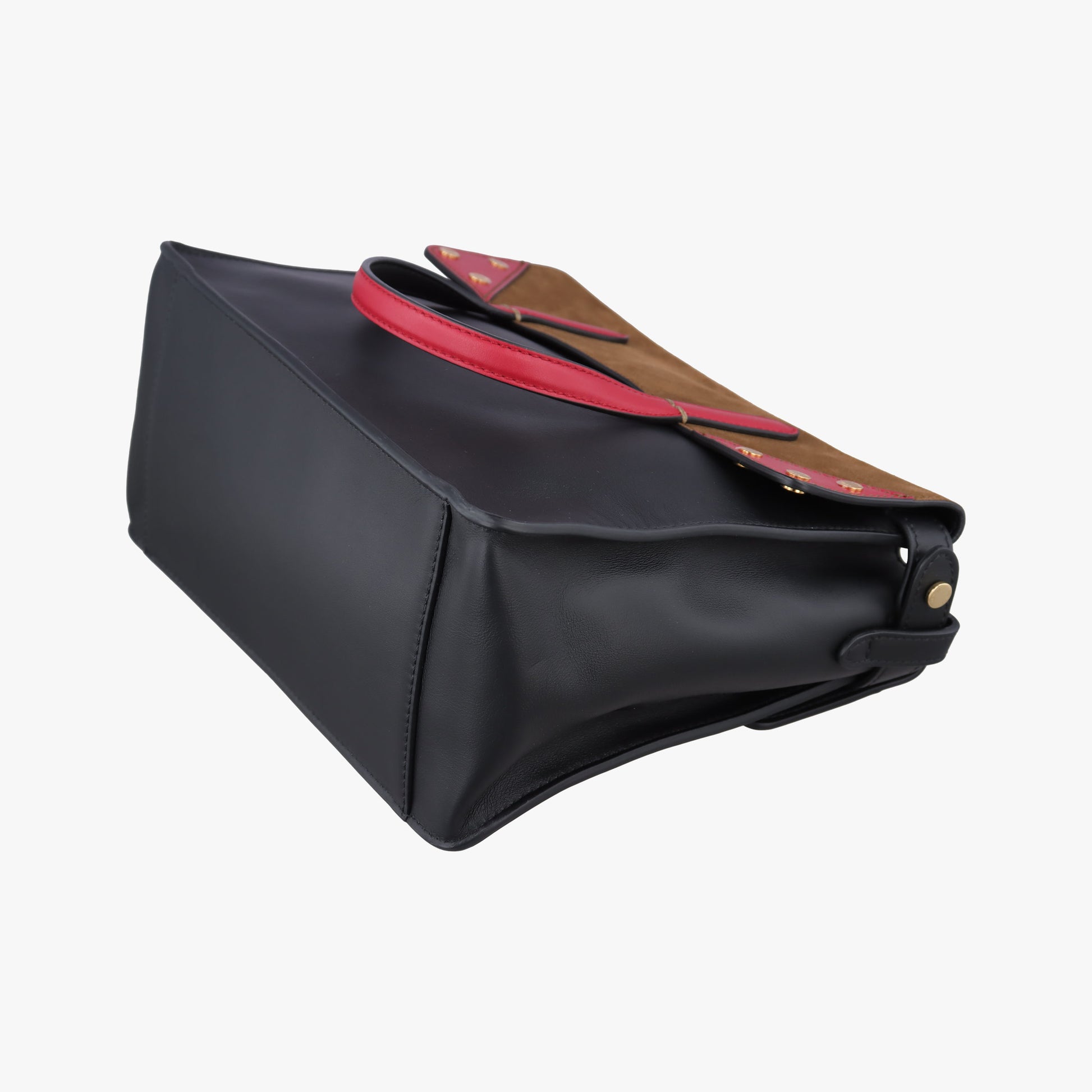 Flip black×red×brown Leather× Suede 8TB302 8TB302-A6CG-199-0189フリップ ブラック×レッド×ブラウン レザー×スエード 8TB302 8TB302-A6CG-199-0189