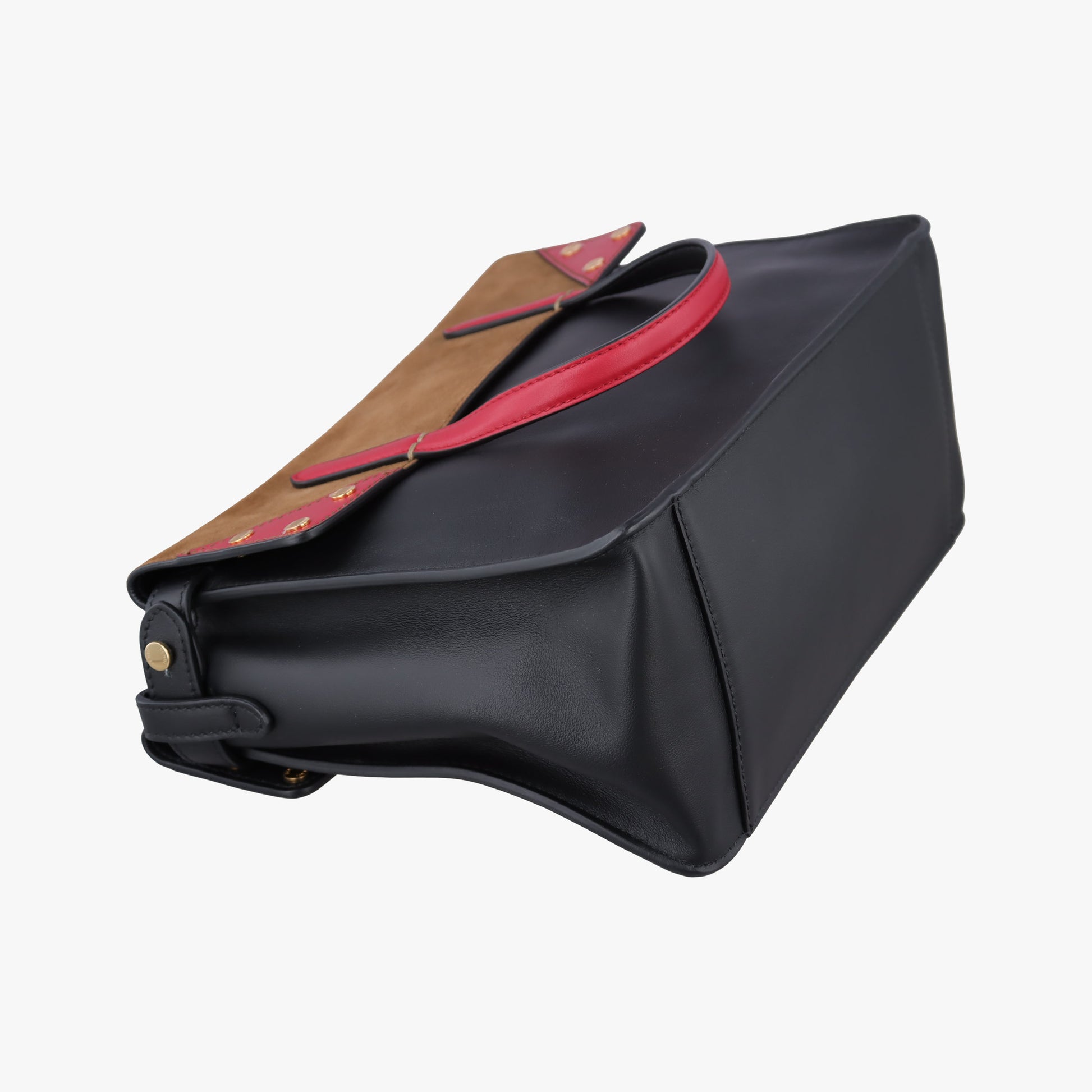 Flip black×red×brown Leather× Suede 8TB302 8TB302-A6CG-199-0189フリップ ブラック×レッド×ブラウン レザー×スエード 8TB302 8TB302-A6CG-199-0189