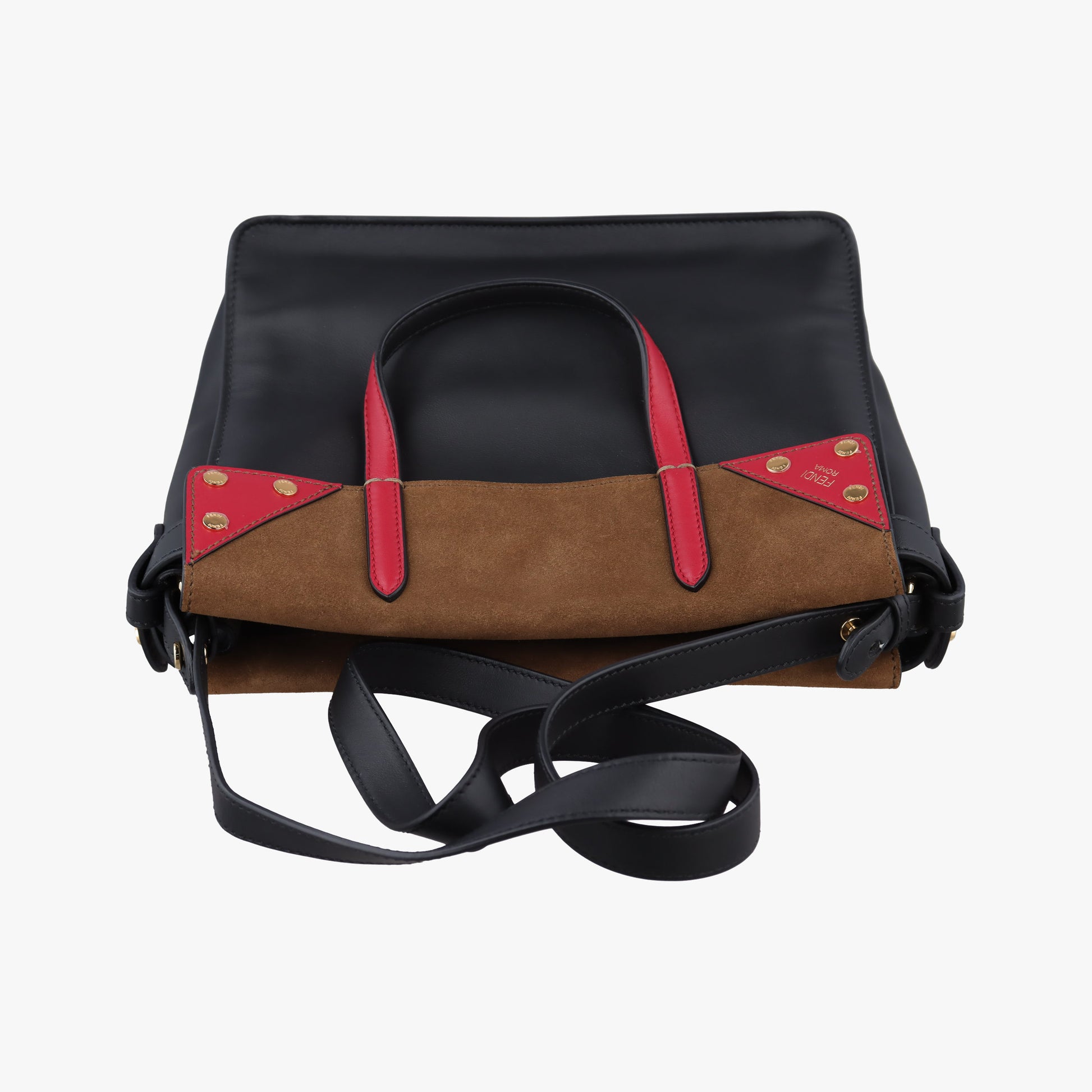 Flip black×red×brown Leather× Suede 8TB302 8TB302-A6CG-199-0189フリップ ブラック×レッド×ブラウン レザー×スエード 8TB302 8TB302-A6CG-199-0189