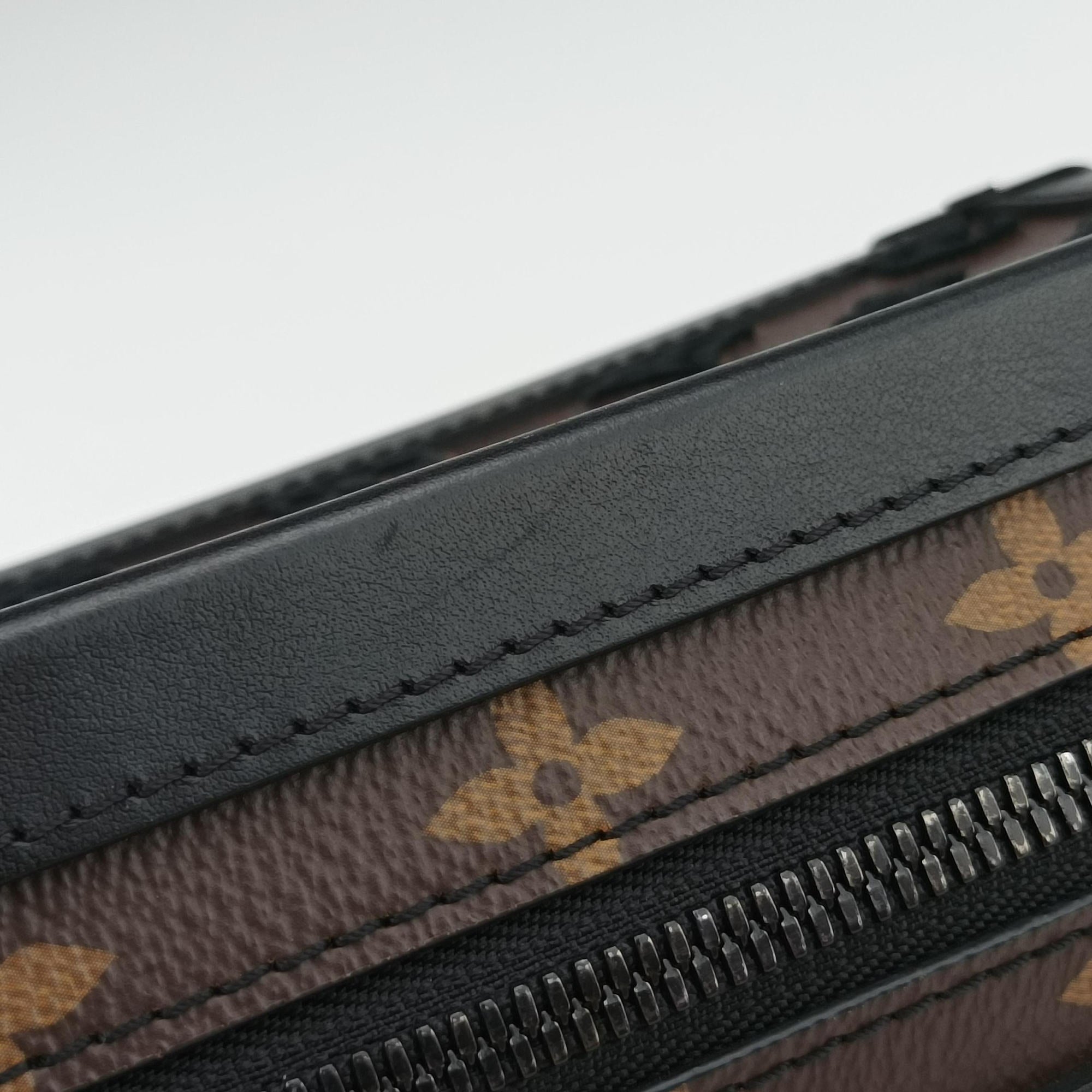 Vertical Soft Trunk brown×Noir Monogram Toughtage M45044 FL4139 IC Chipヴァーティカル ソフトトランク モノグラム/ブラウン×ノワール モノグラムタフタージュ M45044 FL4139 ICチップ