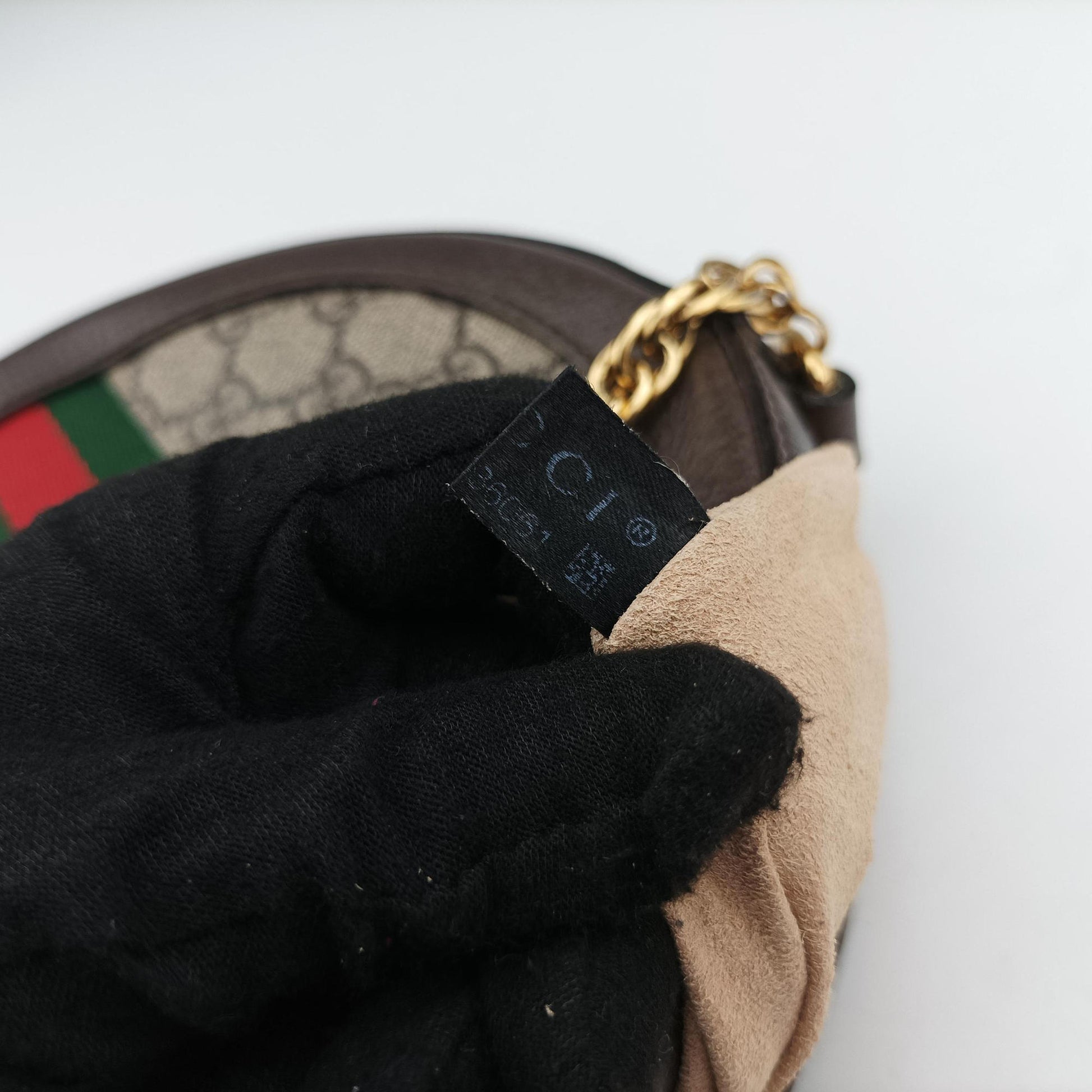 Ophidia Brown×beige×multi PVC coated canvas×Leather 550618 G028536061オフィディア ブラウン×ベージュ×マルチ PVCコーティングキャンバス×レザー 550618 G028536061