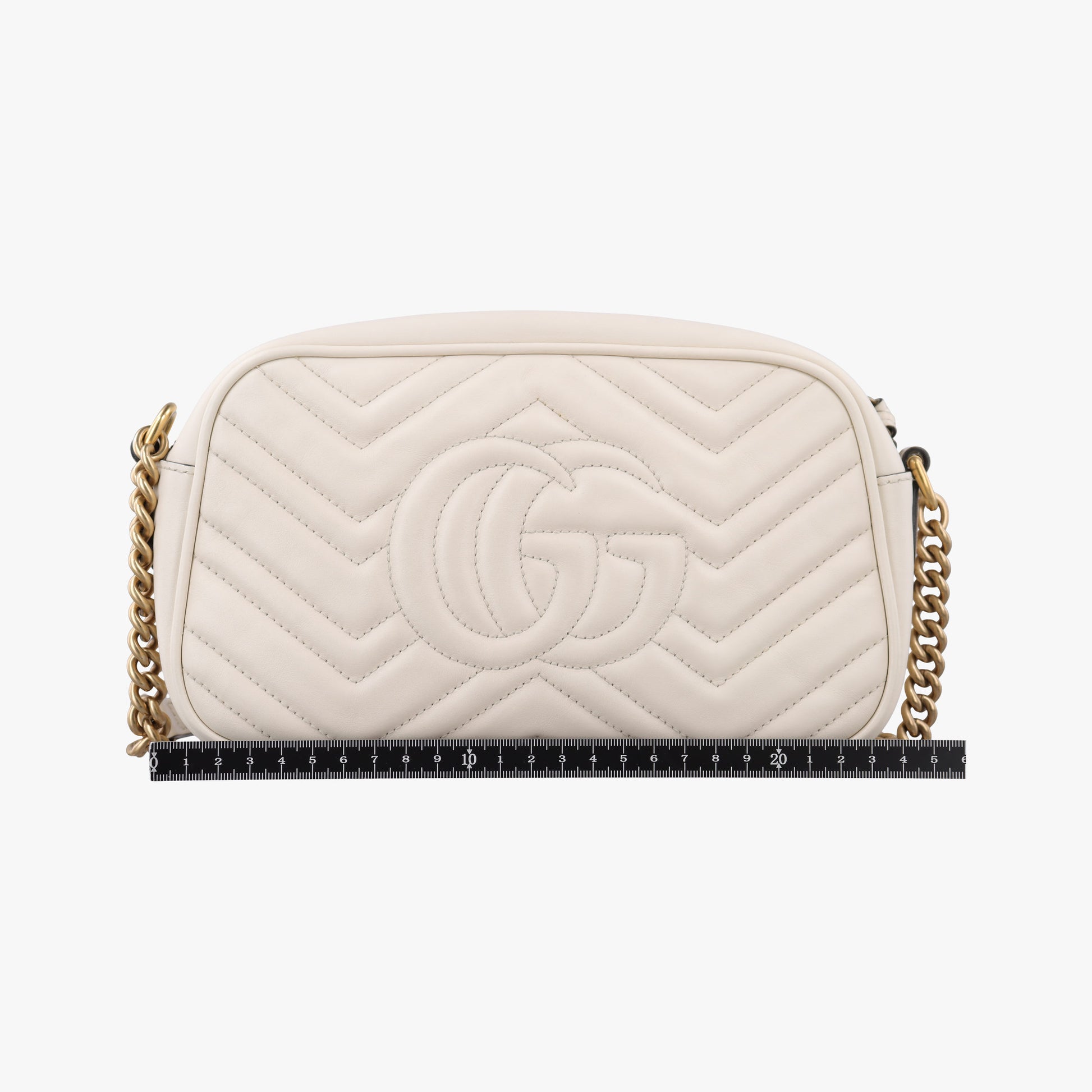GG Marmont White Leather 447632 A029700467GGマーモント ホワイト レザー 447632 A029700467