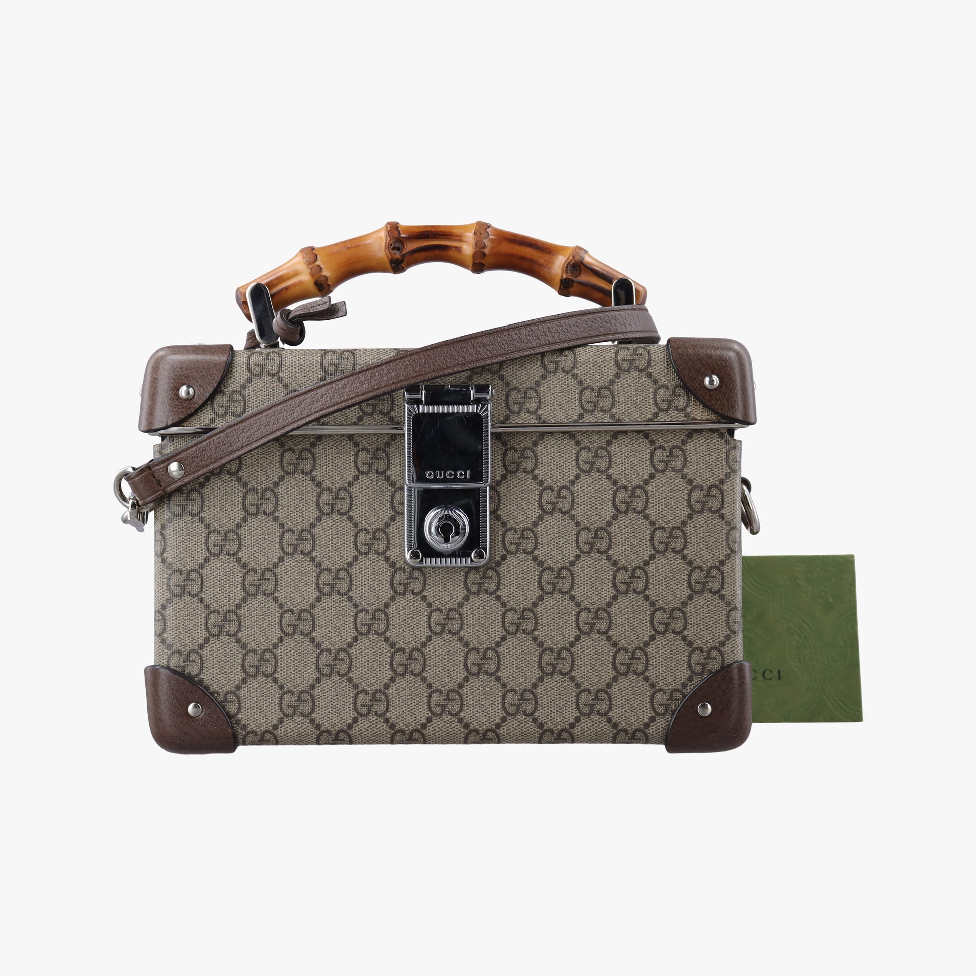 Padlock Brown PVC coated canvas×Leather 588351 パドロック ブラウン PVCコーティングキャンバス×レザー 588351 