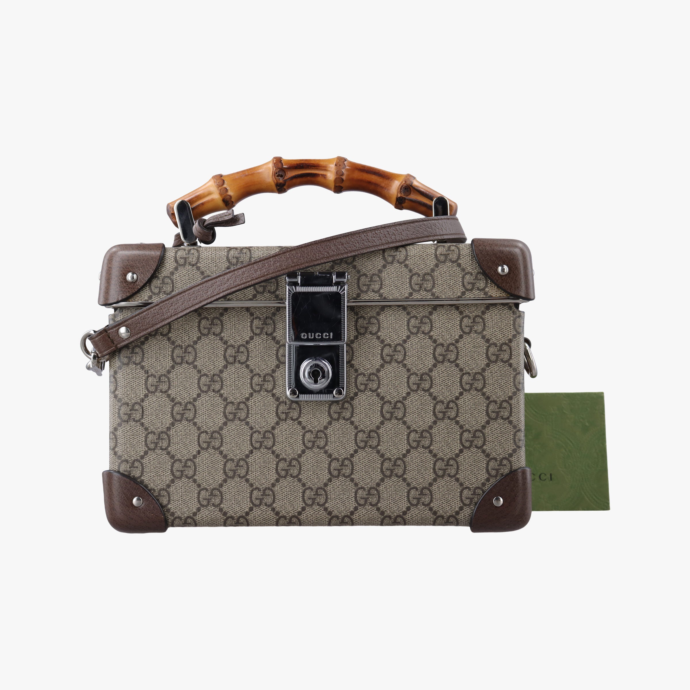 Padlock Brown PVC coated canvas×Leather 588351 パドロック ブラウン PVCコーティングキャンバス×レザー 588351 
