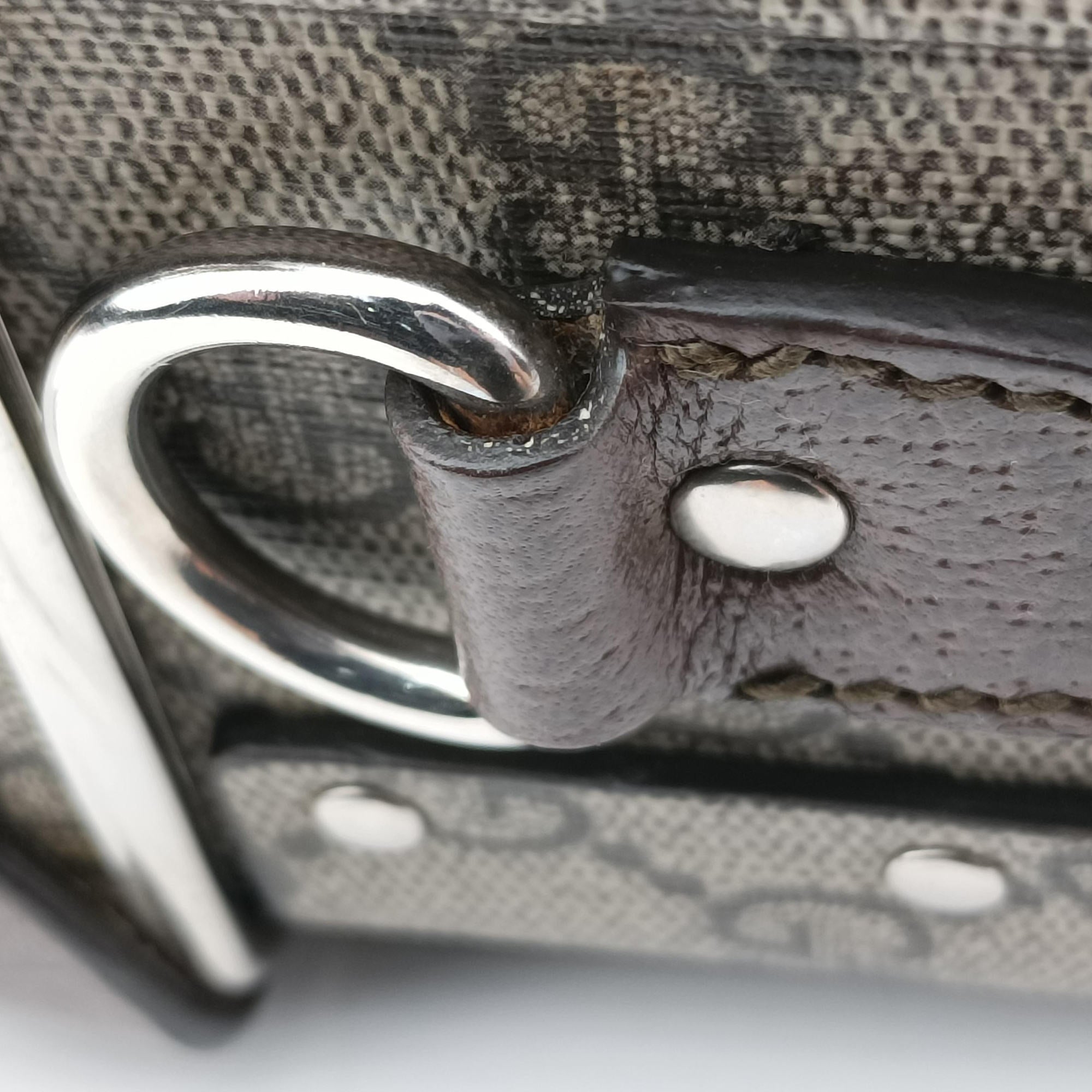 Padlock Brown PVC coated canvas×Leather 588351 パドロック ブラウン PVCコーティングキャンバス×レザー 588351 