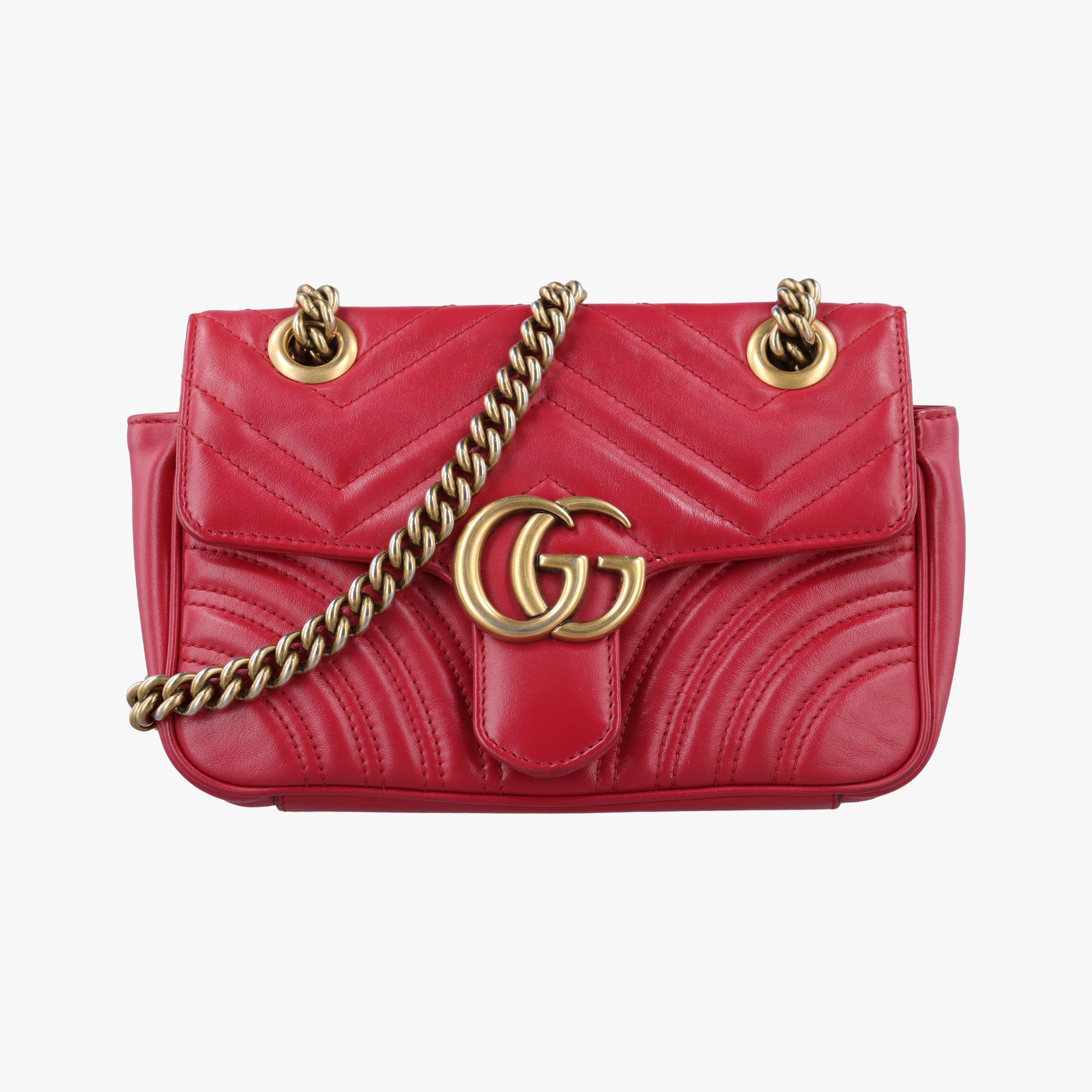 GG Marmont Red Leather 446744 C023952806GGマーモント レッド レザー 446744 C023952806