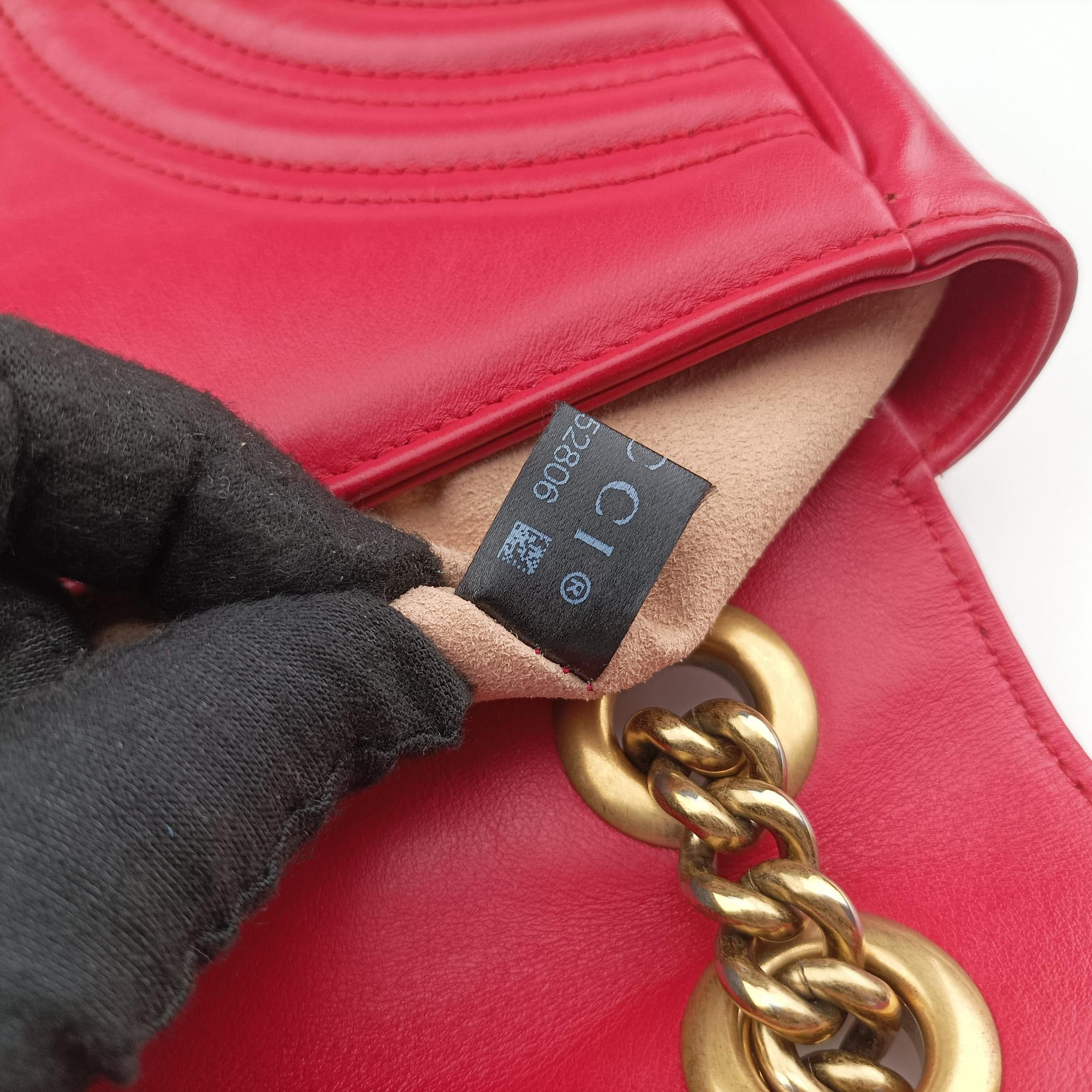GG Marmont Red Leather 446744 C023952806GGマーモント レッド レザー 446744 C023952806