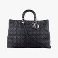 Lady Dior Black lambskin 16-MA-0110レディディオール ブラック ラムスキン 16-MA-0110