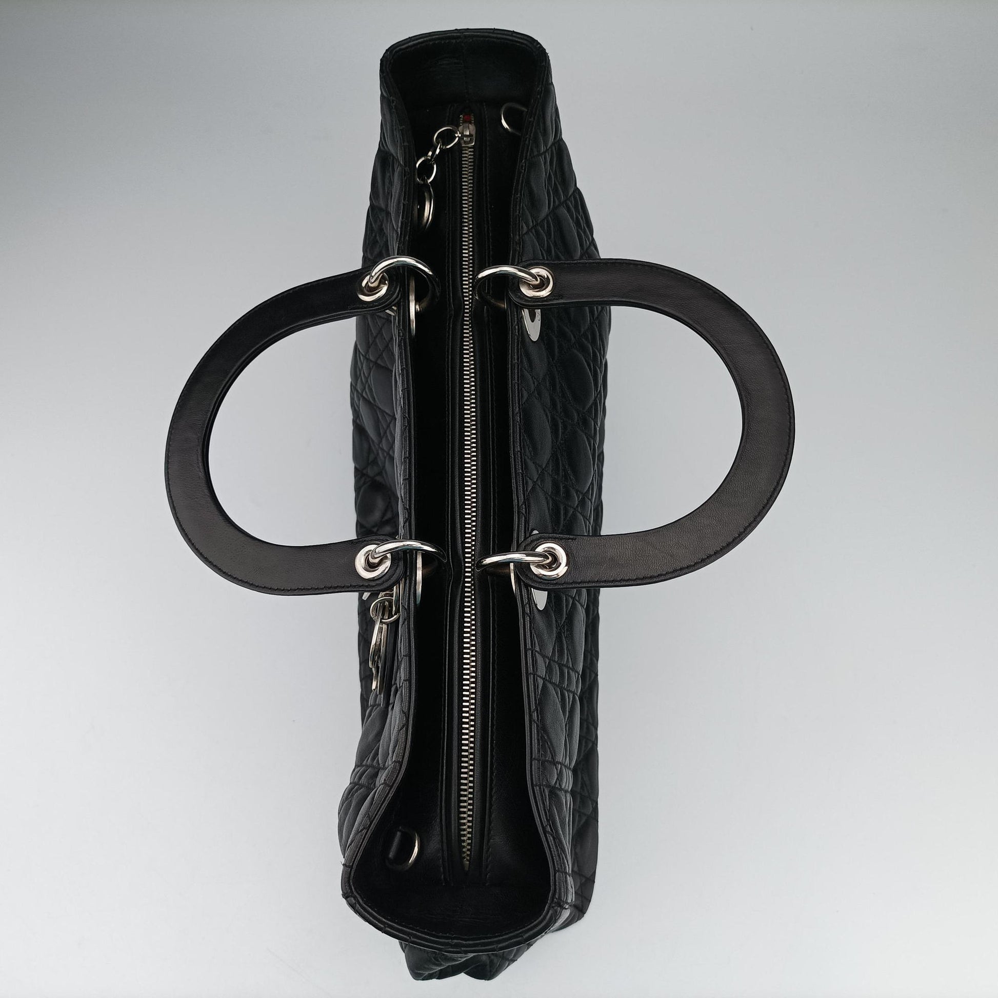 Lady Dior Black lambskin 16-MA-0110レディディオール ブラック ラムスキン 16-MA-0110