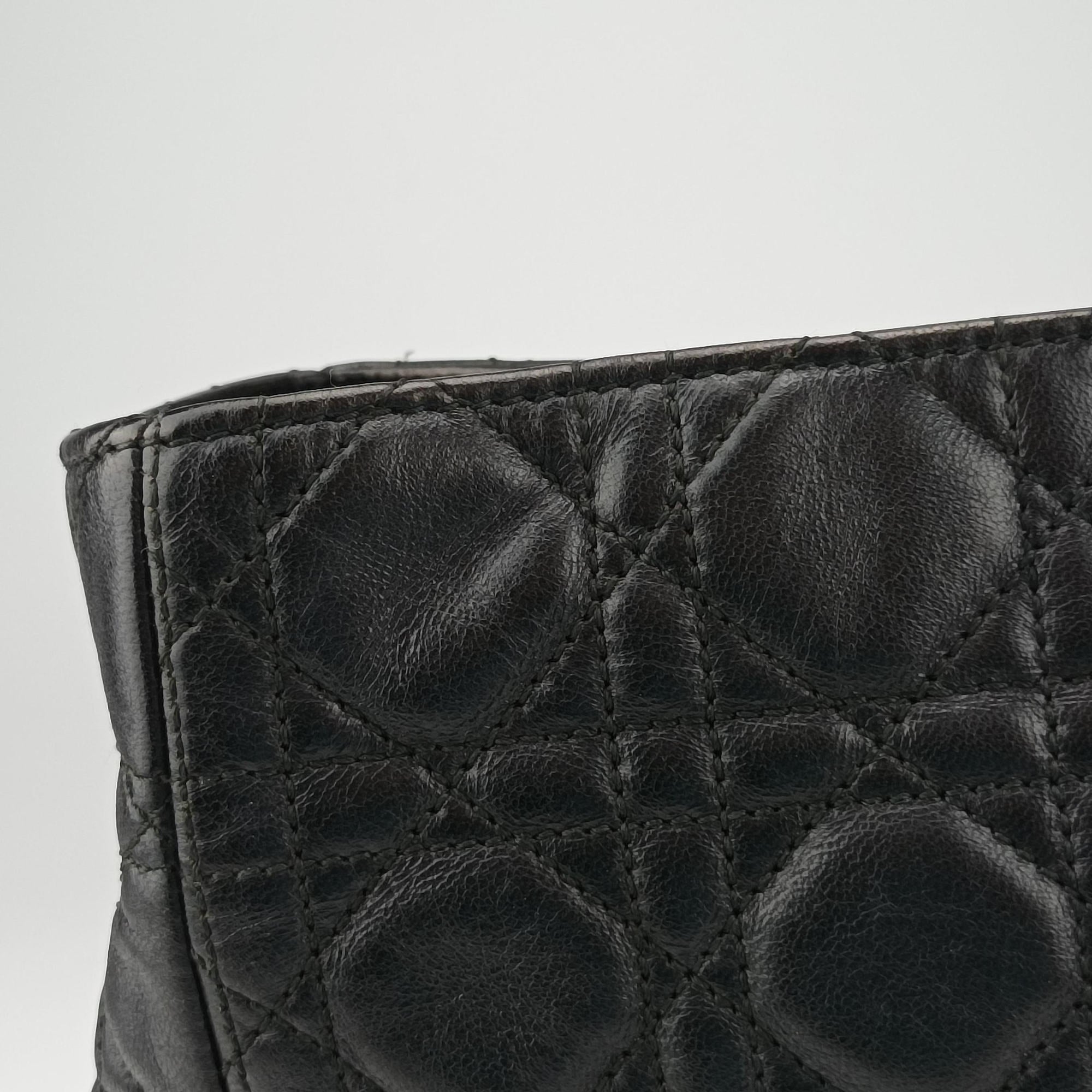 Lady Dior Black lambskin 16-MA-0110レディディオール ブラック ラムスキン 16-MA-0110