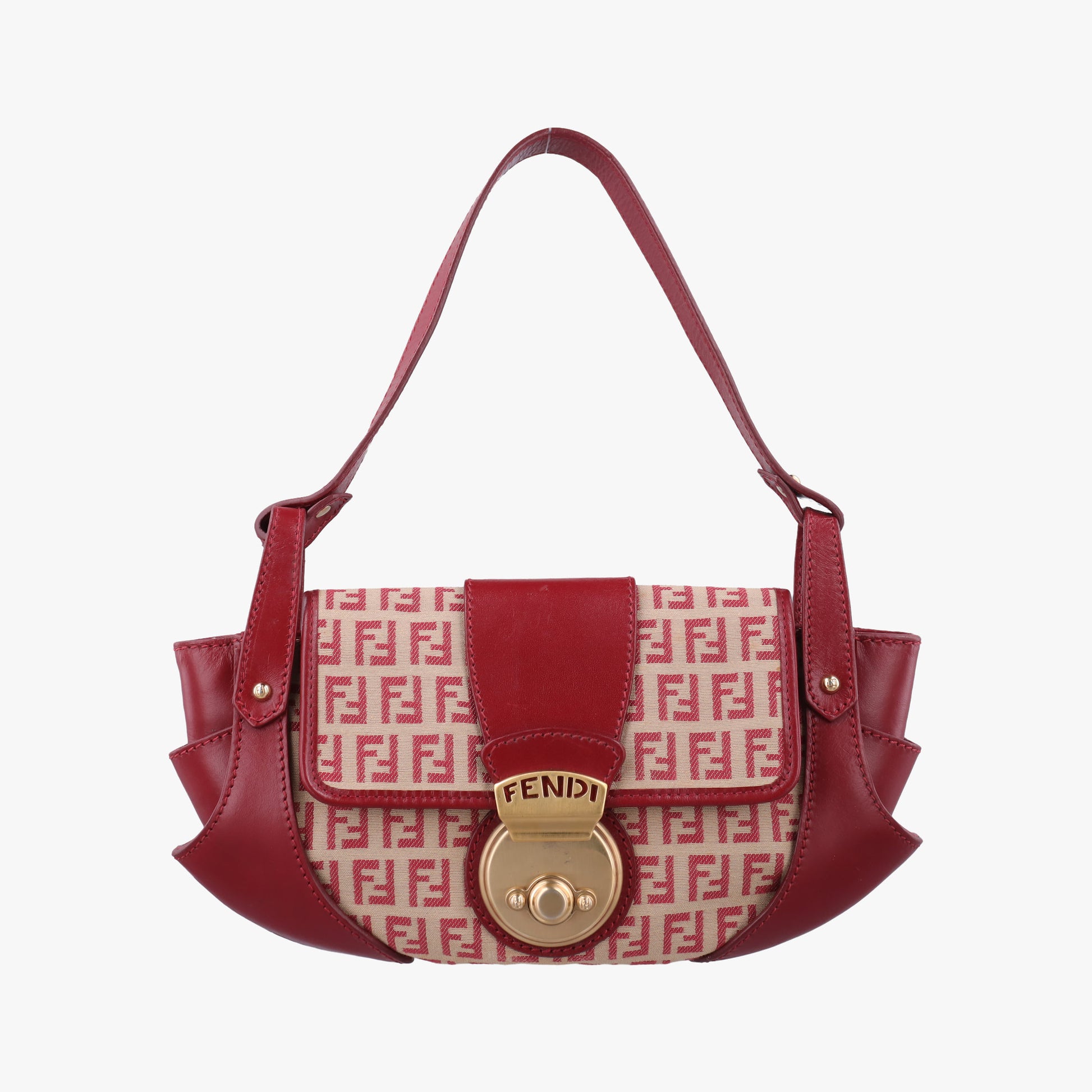 Zucchino Borsa Red canvas×leather 8BR429 2354/8BR429/MGU/049ズッキーノ ボルサ レッド キャンバス×レザー 8BR429 2354/8BR429/MGU/049