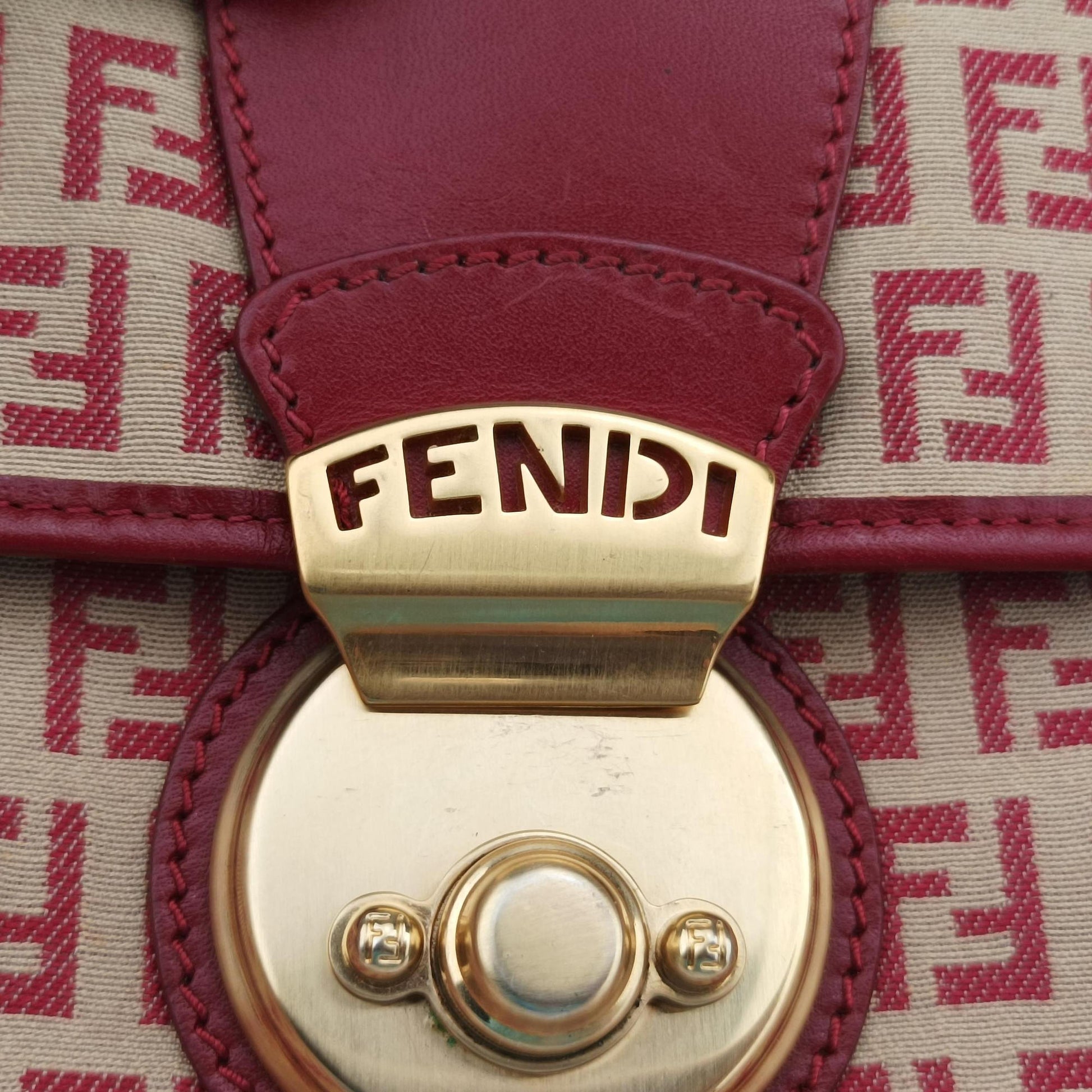 Zucchino Borsa Red canvas×leather 8BR429 2354/8BR429/MGU/049ズッキーノ ボルサ レッド キャンバス×レザー 8BR429 2354/8BR429/MGU/049