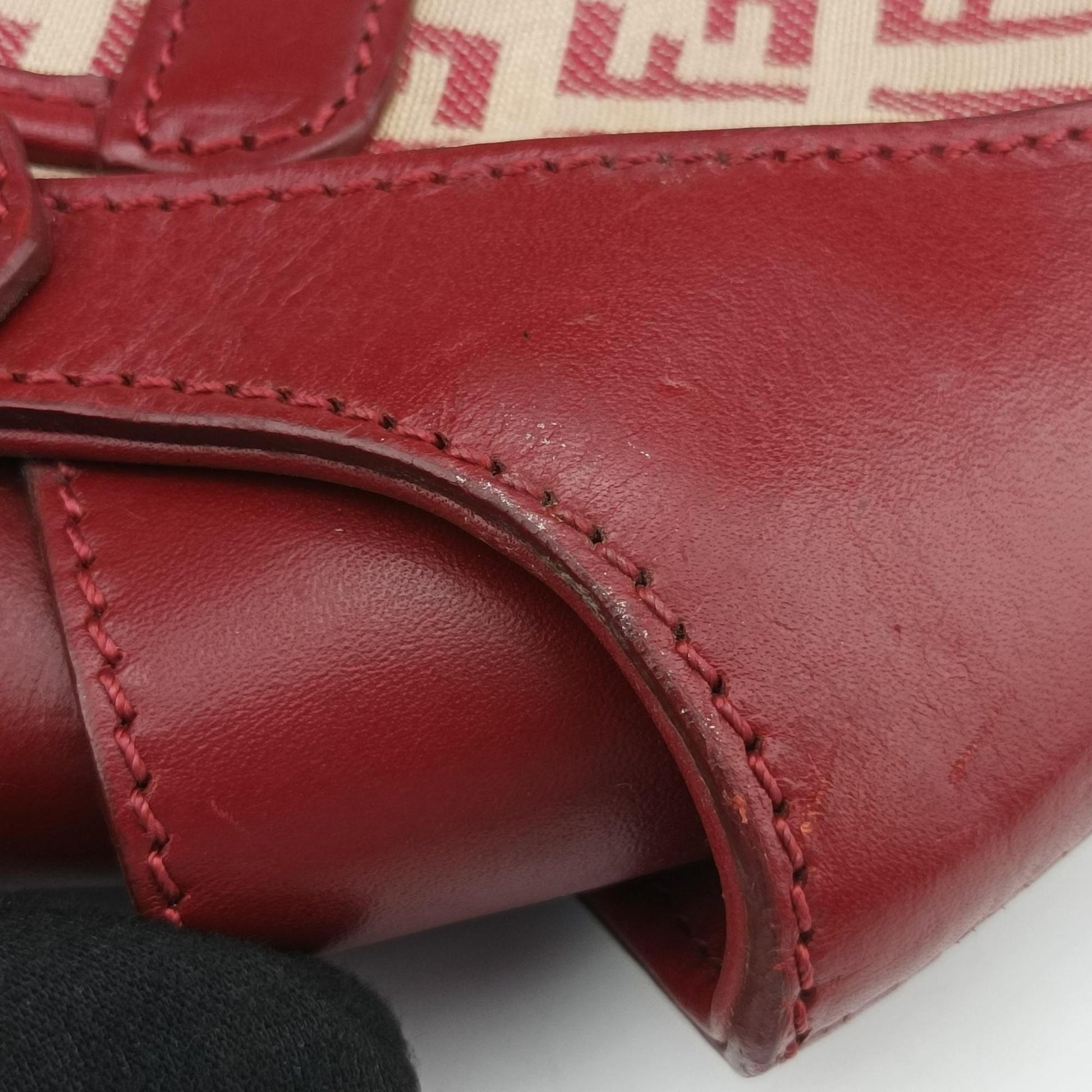 Zucchino Borsa Red canvas×leather 8BR429 2354/8BR429/MGU/049ズッキーノ ボルサ レッド キャンバス×レザー 8BR429 2354/8BR429/MGU/049