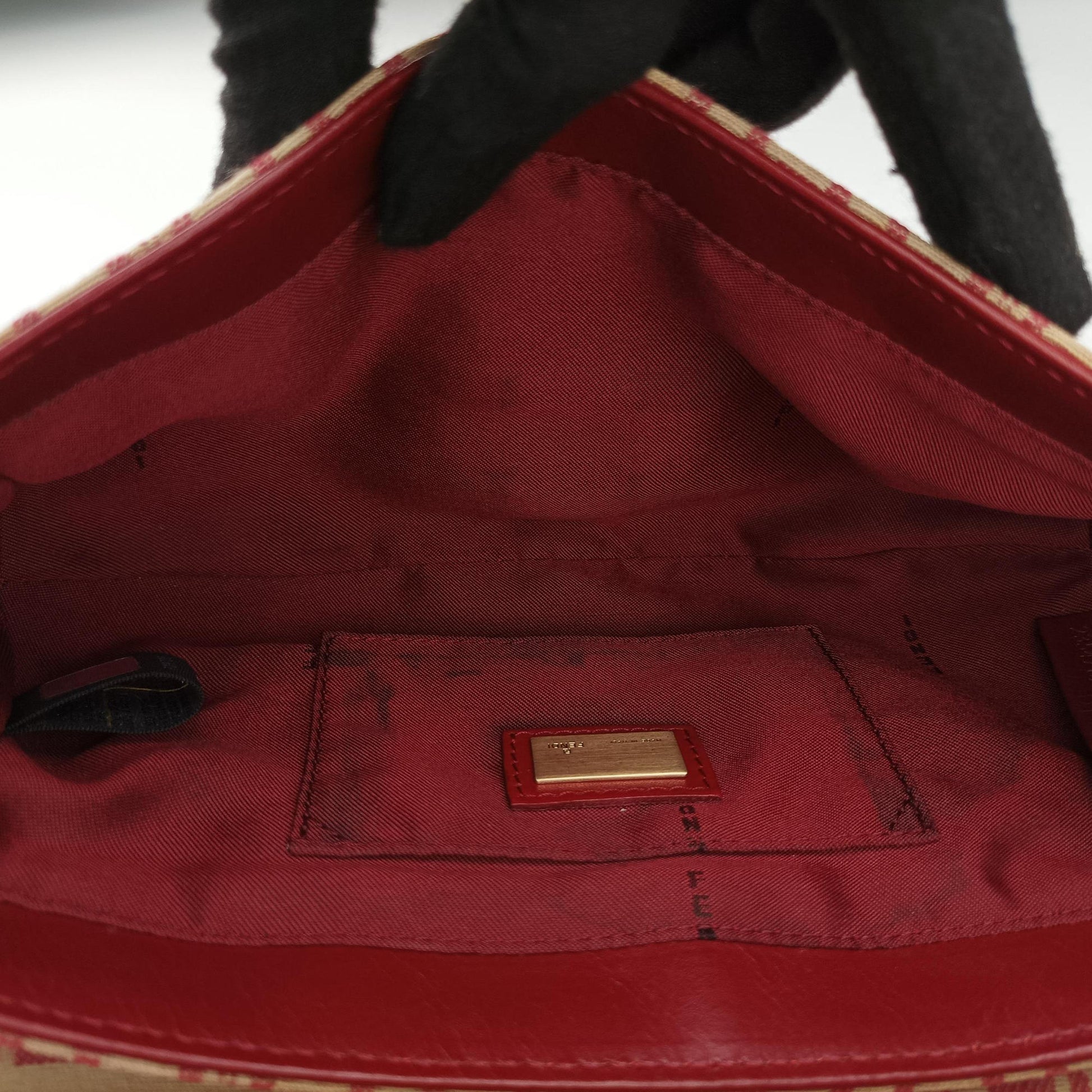 Zucchino Borsa Red canvas×leather 8BR429 2354/8BR429/MGU/049ズッキーノ ボルサ レッド キャンバス×レザー 8BR429 2354/8BR429/MGU/049