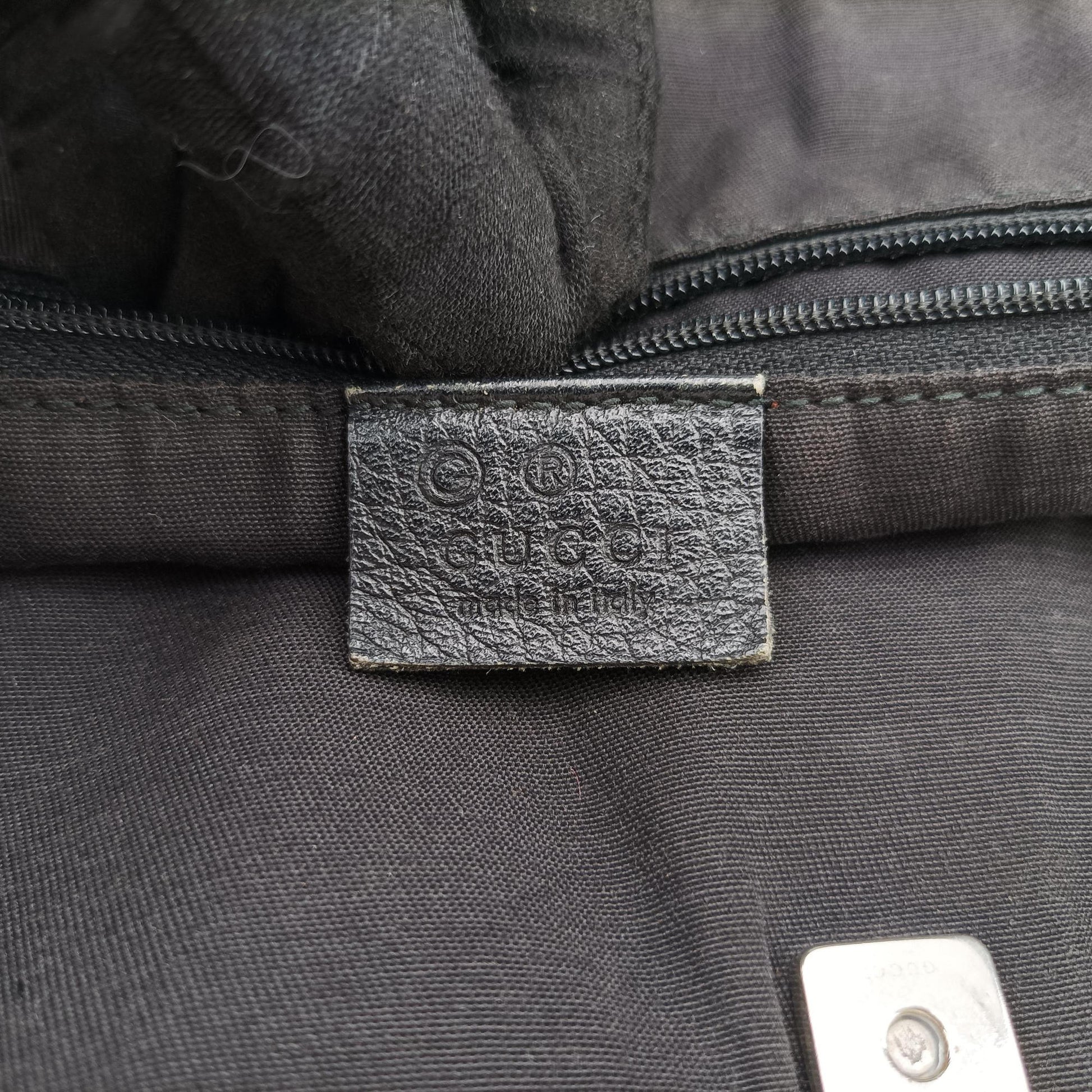 Abbey Black Canvas × Leather 293580 H011608127アビー ブラック キャンバス x レザー 293580 H011608127