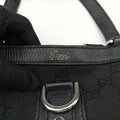 Abbey Black Canvas × Leather 293580 H011608127アビー ブラック キャンバス x レザー 293580 H011608127