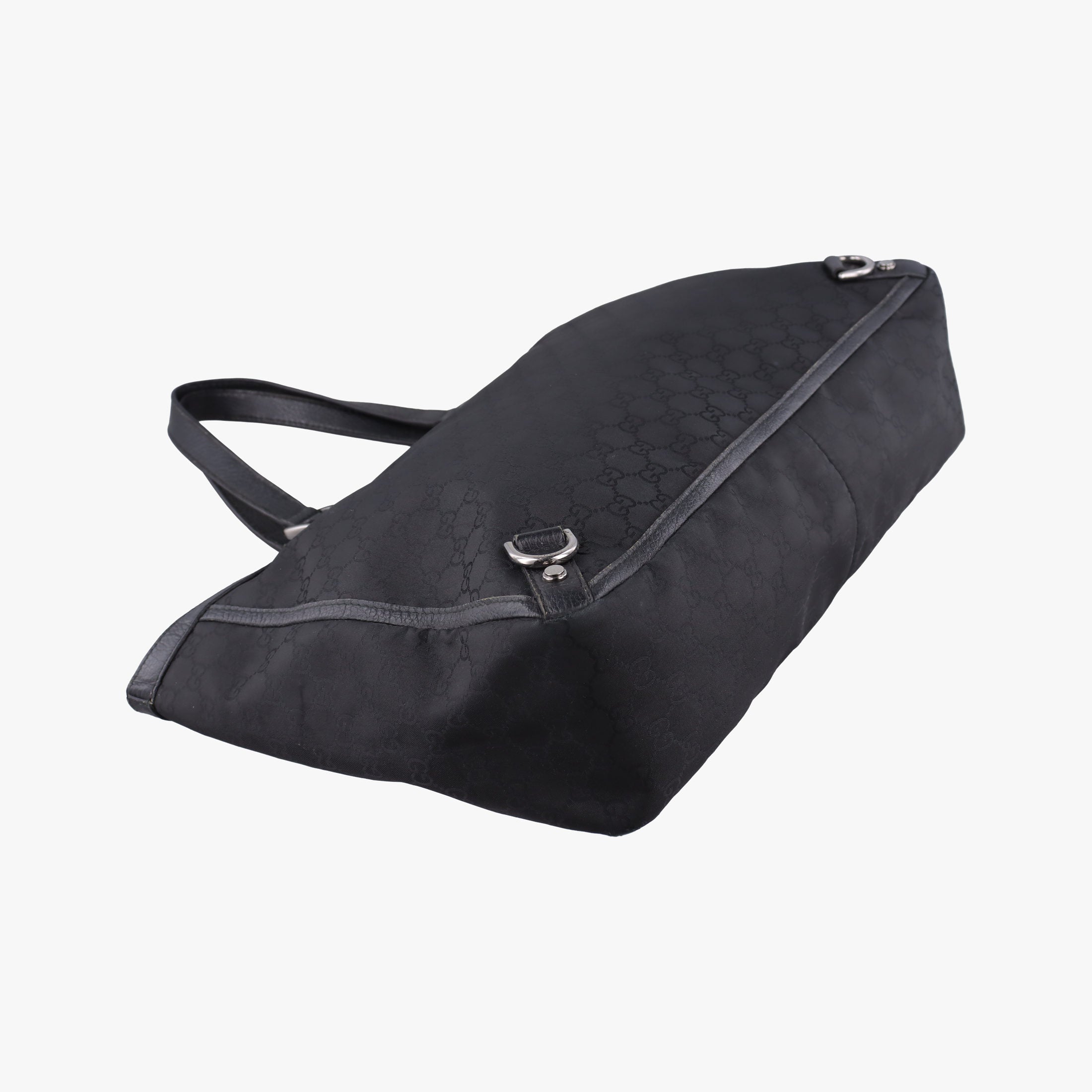Abbey Black Canvas × Leather 293580 H011608127アビー ブラック キャンバス x レザー 293580 H011608127