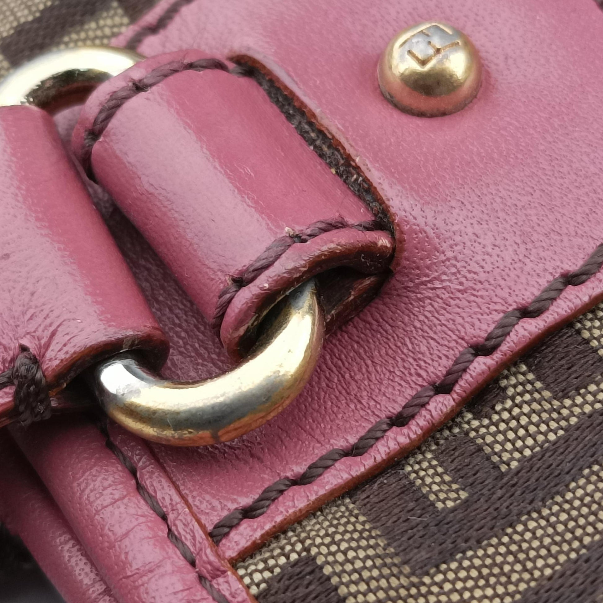 Zucchino Brown×Pink Canvas×Leather 8BH139 2321-8BH139.LXT-059ズッキーノ ブラウン×ピンク キャンバス×レザー 8BH139 2321-8BH139.LXT-059
