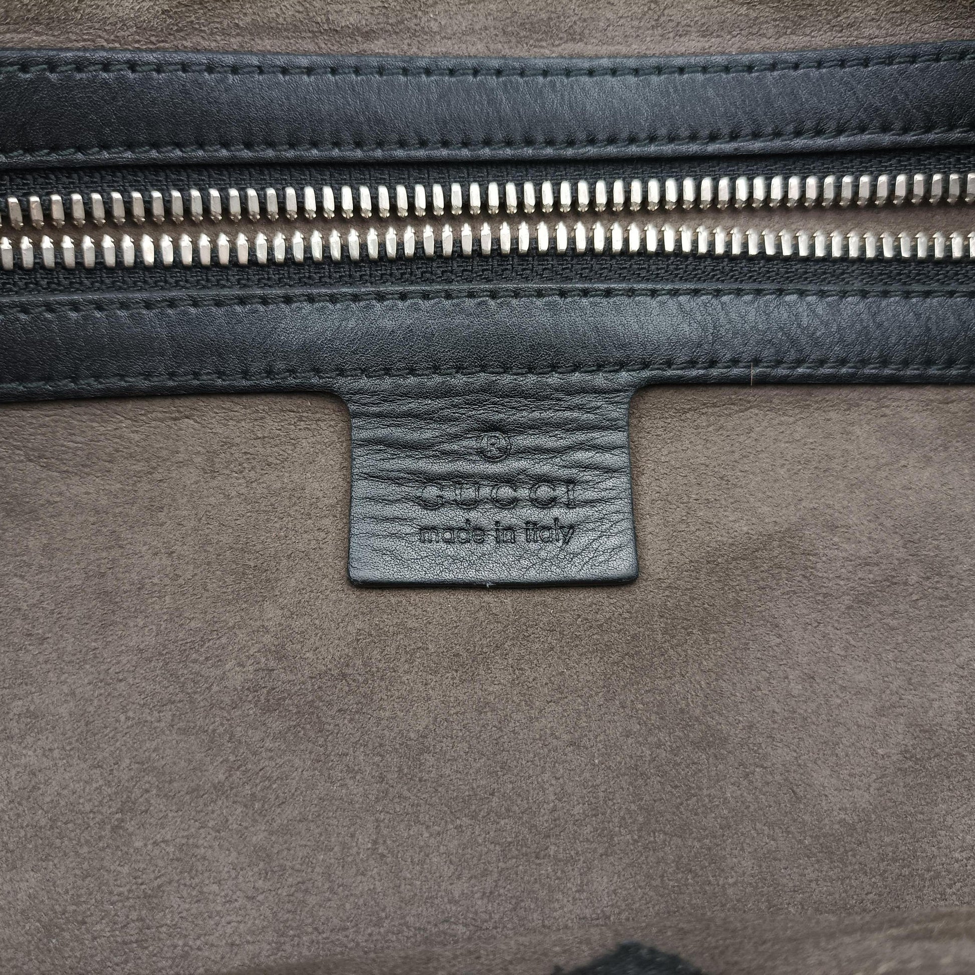 GG Imprime messenger Black Leather 473882 D021955082インプリメ メッセンジャー ブラック レザー 473882 D021955082