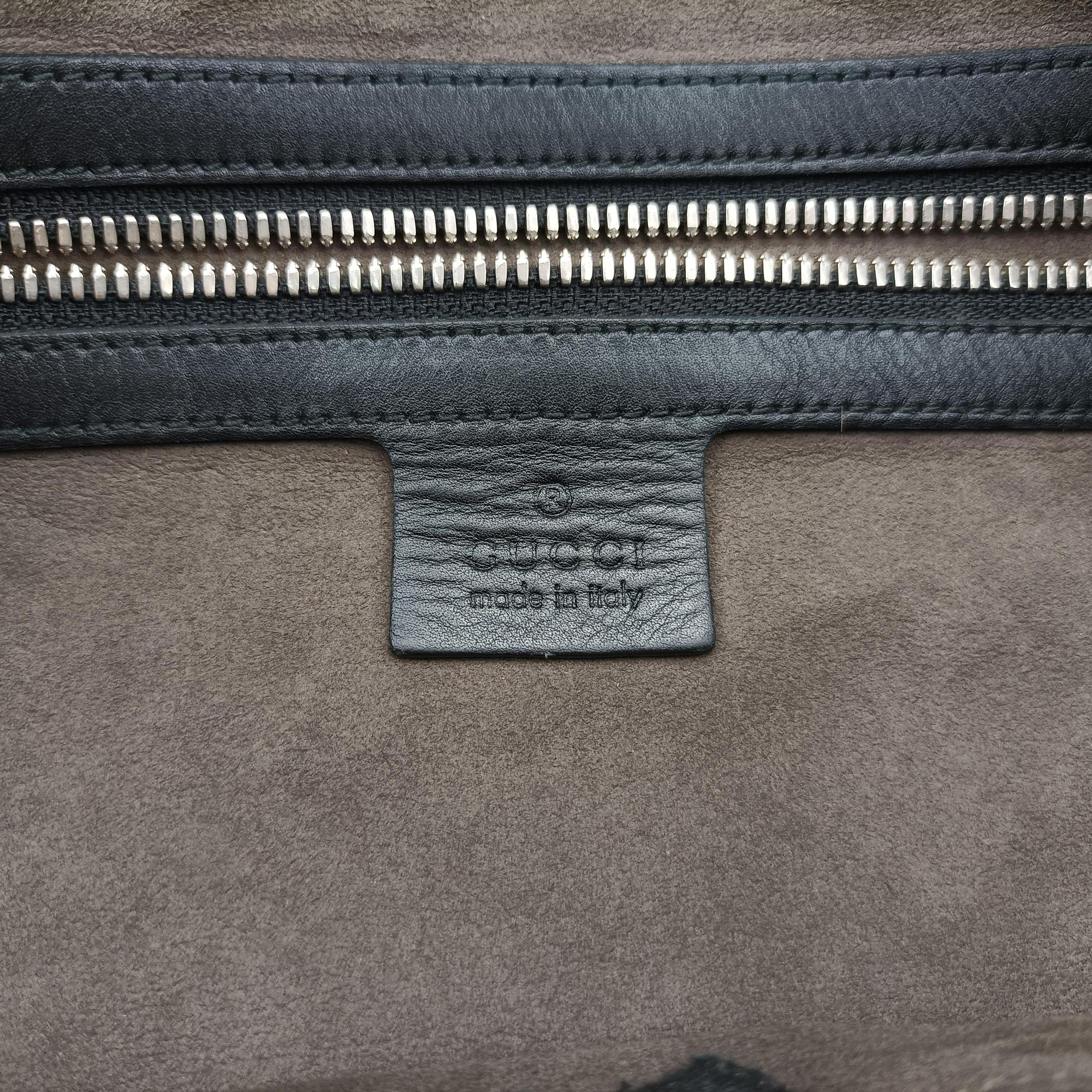 GG Imprime messenger Black Leather 473882 D021955082インプリメ メッセンジャー ブラック レザー 473882 D021955082