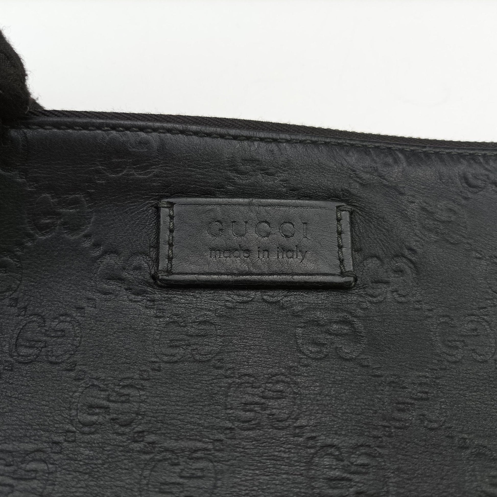 GG Imprime messenger Black Leather 473882 D021955082インプリメ メッセンジャー ブラック レザー 473882 D021955082