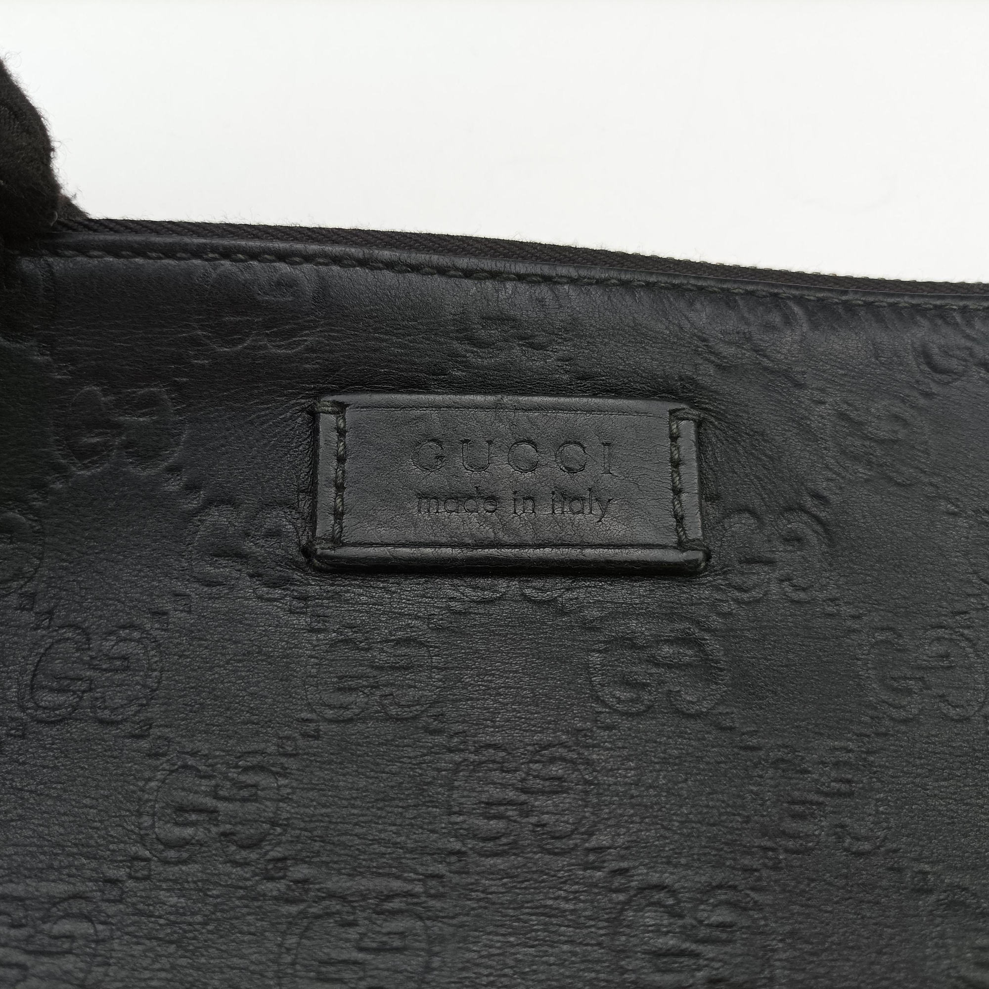GG Imprime messenger Black Leather 473882 D021955082インプリメ メッセンジャー ブラック レザー 473882 D021955082