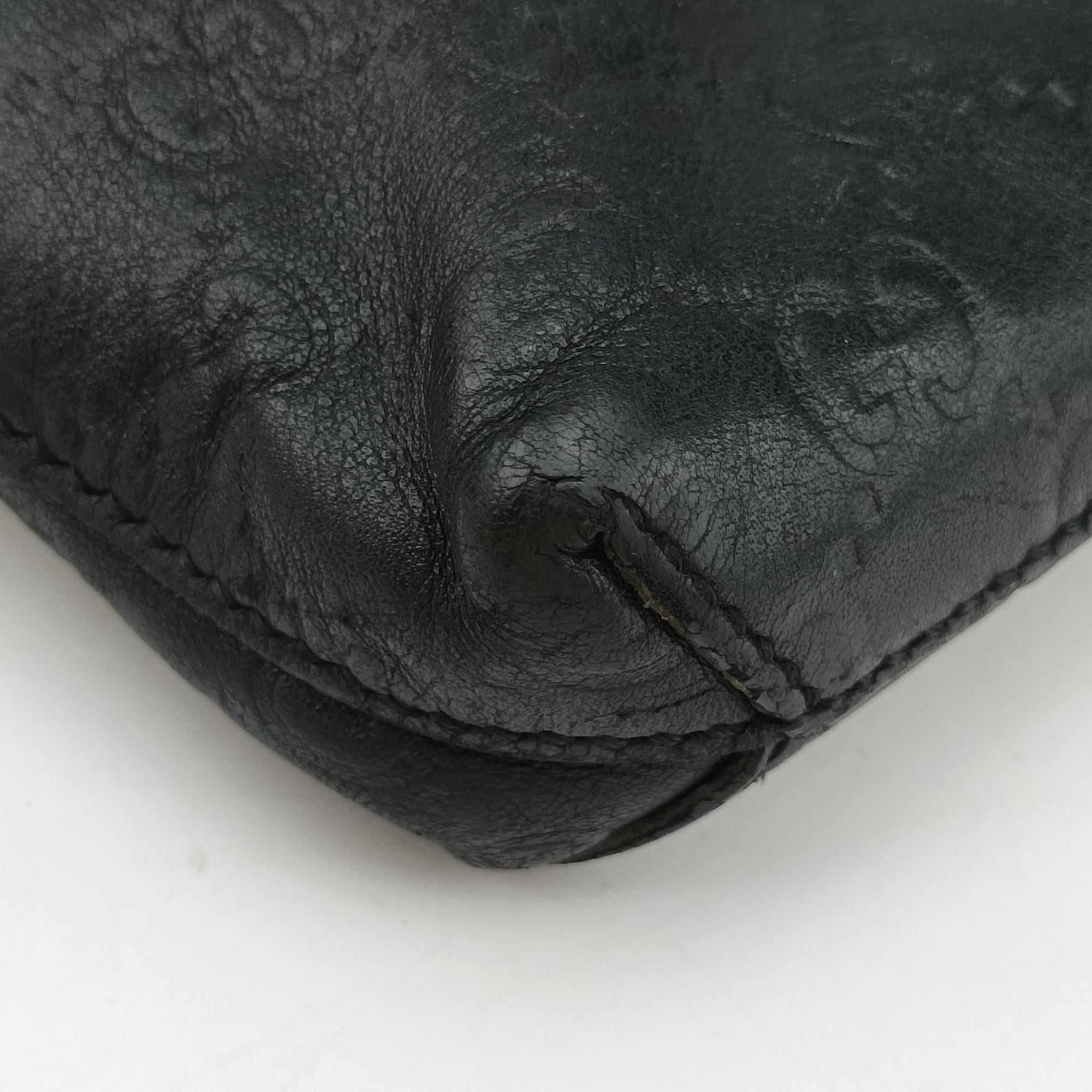 GG Imprime messenger Black Leather 473882 D021955082インプリメ メッセンジャー ブラック レザー 473882 D021955082