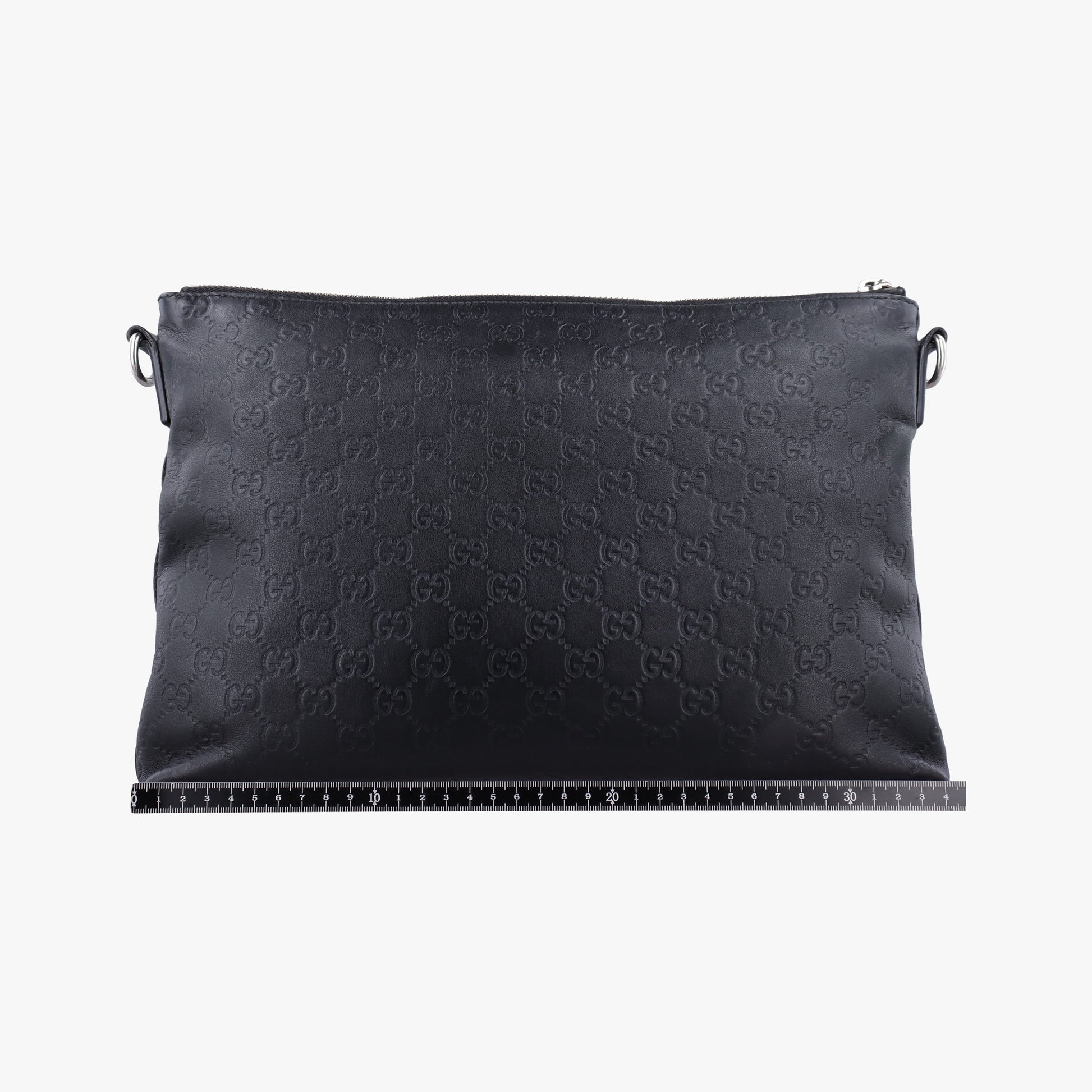 GG Imprime messenger Black Leather 473882 D021955082インプリメ メッセンジャー ブラック レザー 473882 D021955082