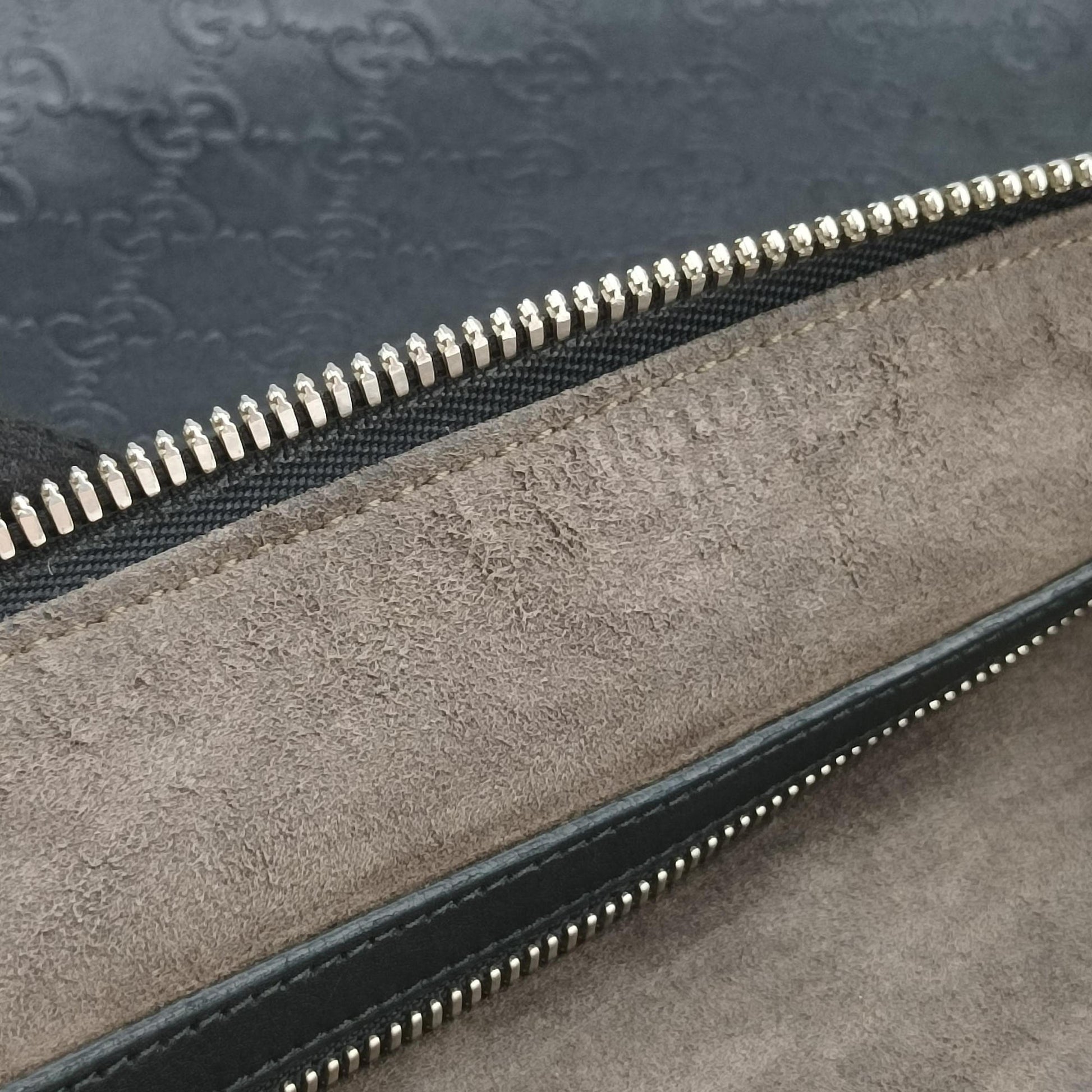 GG Imprime messenger Black Leather 473882 D021955082インプリメ メッセンジャー ブラック レザー 473882 D021955082