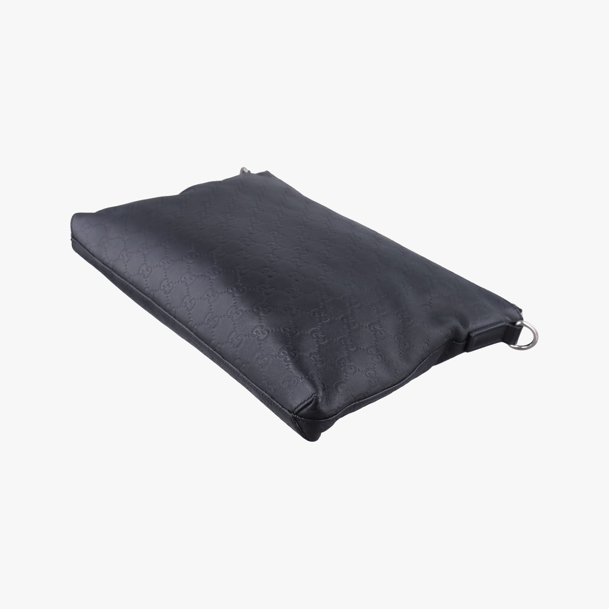 GG Imprime messenger Black Leather 473882 D021955082インプリメ メッセンジャー ブラック レザー 473882 D021955082