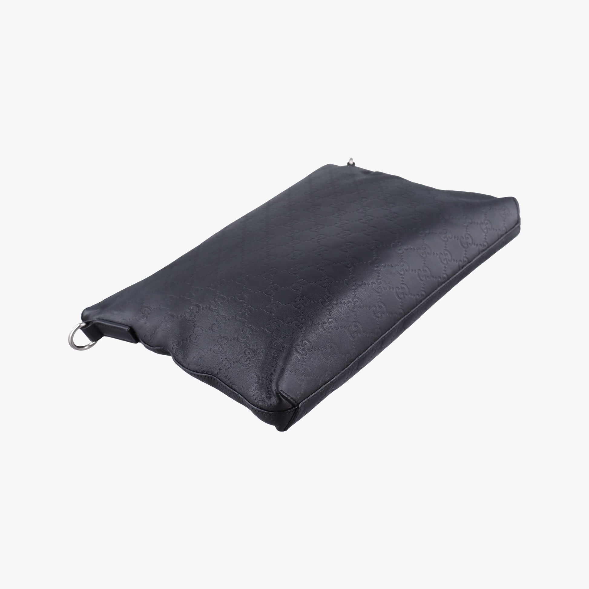 GG Imprime messenger Black Leather 473882 D021955082インプリメ メッセンジャー ブラック レザー 473882 D021955082