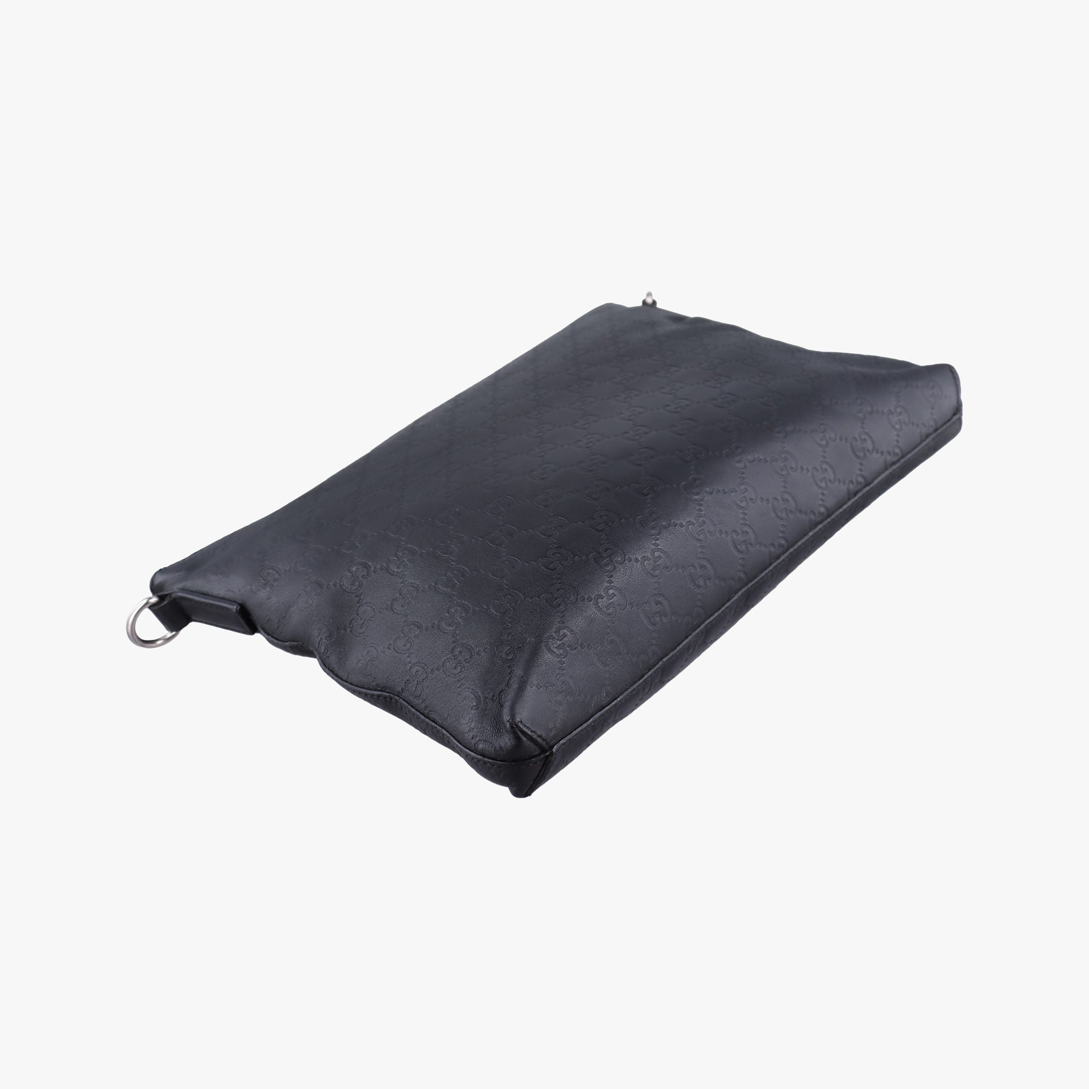 GG Imprime messenger Black Leather 473882 D021955082インプリメ メッセンジャー ブラック レザー 473882 D021955082
