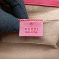Padlock Beige×red×pink PVC coated canvas×Leather 409487 D020734944パドロック ベージュ×レッド×ピンク PVCコーティングキャンバス×レザー 409487 D020734944