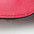 Padlock Beige×red×pink PVC coated canvas×Leather 409487 D020734944パドロック ベージュ×レッド×ピンク PVCコーティングキャンバス×レザー 409487 D020734944