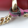 Padlock Beige×red×pink PVC coated canvas×Leather 409487 D020734944パドロック ベージュ×レッド×ピンク PVCコーティングキャンバス×レザー 409487 D020734944